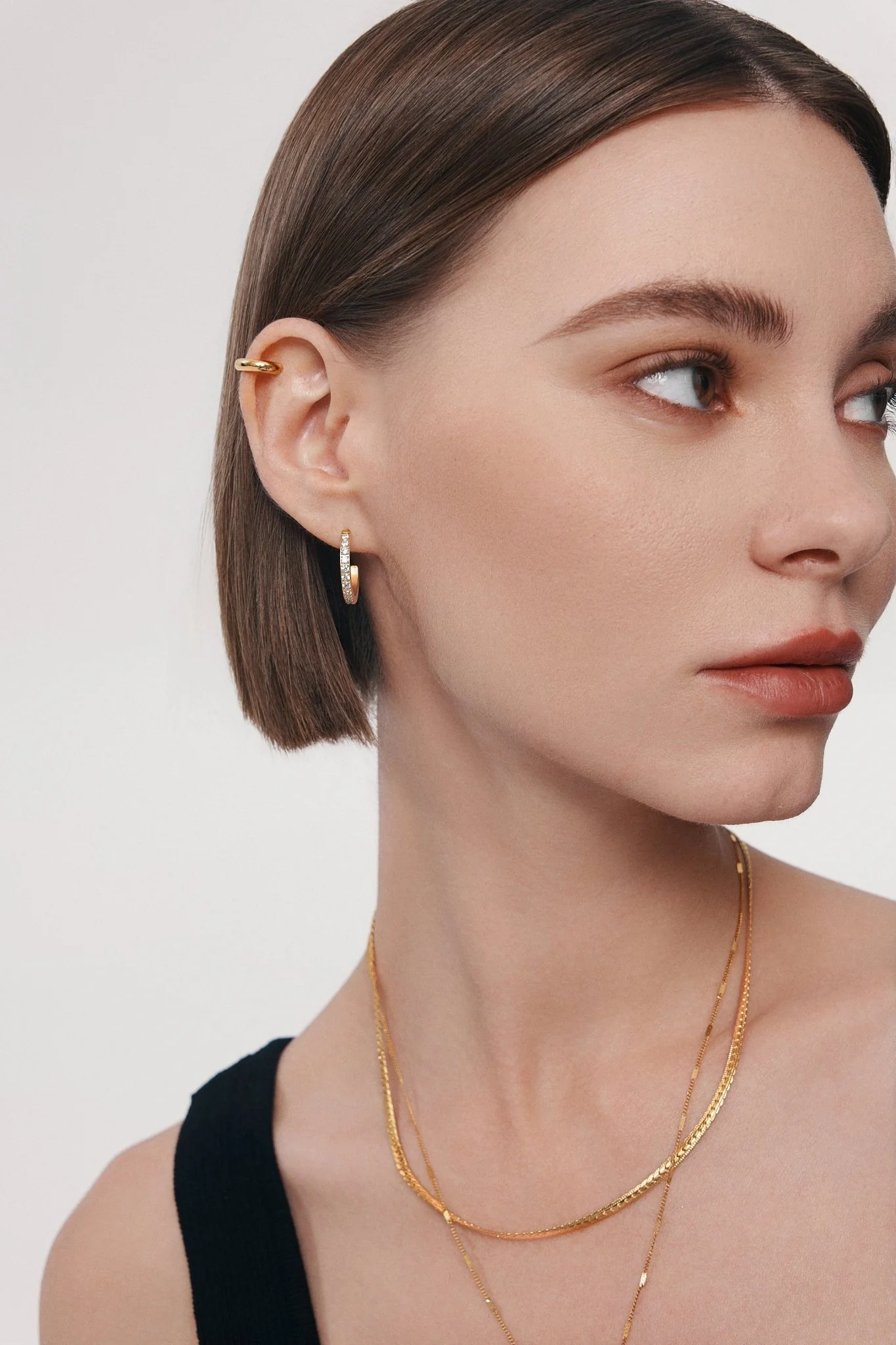 Everyday Medium CZ Hoops - Image 4