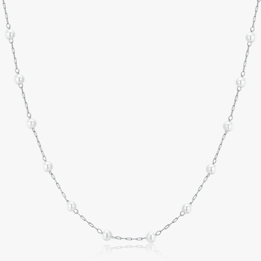 Faux Pearl Choker Necklace - Image 9