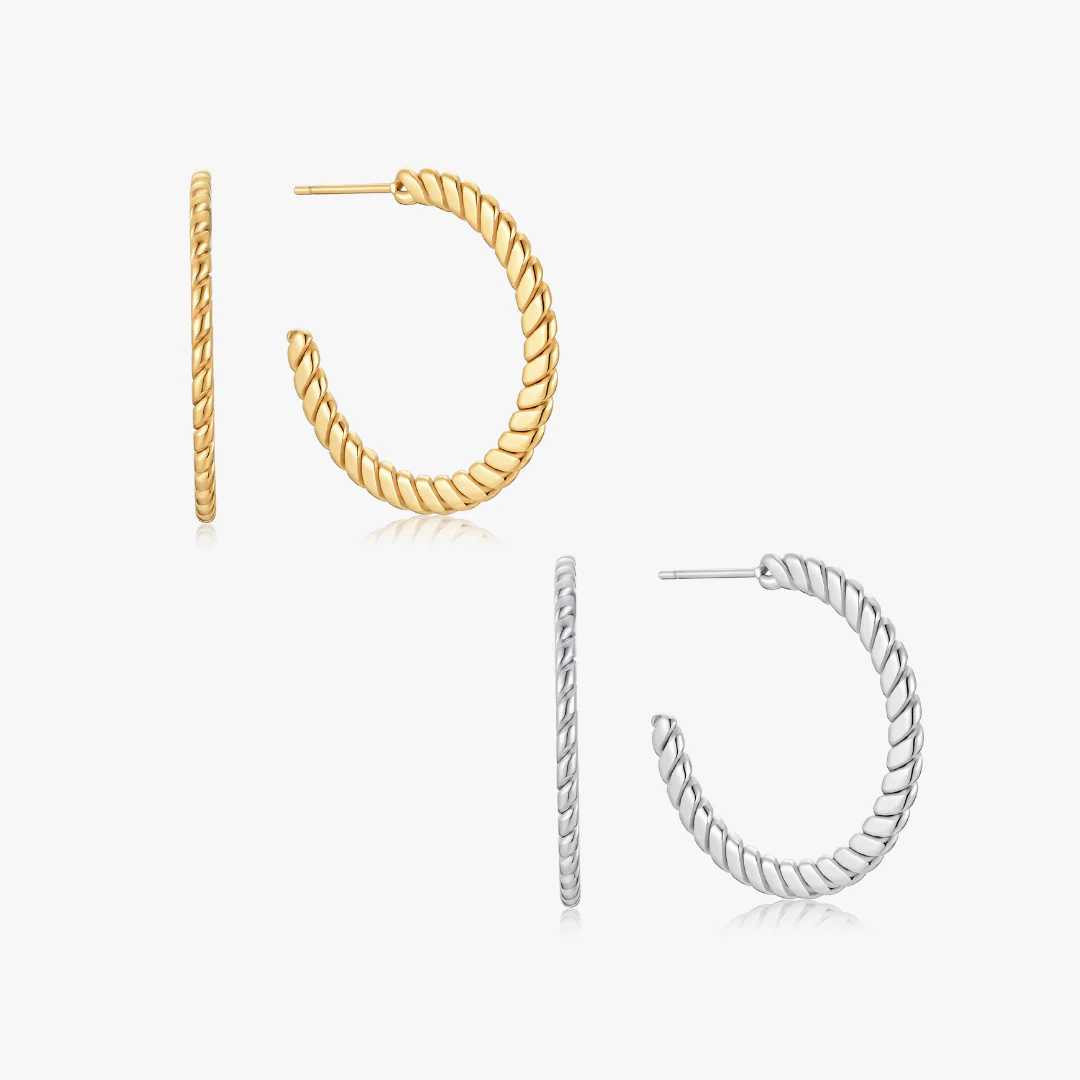 Flat Twisted Hoops
