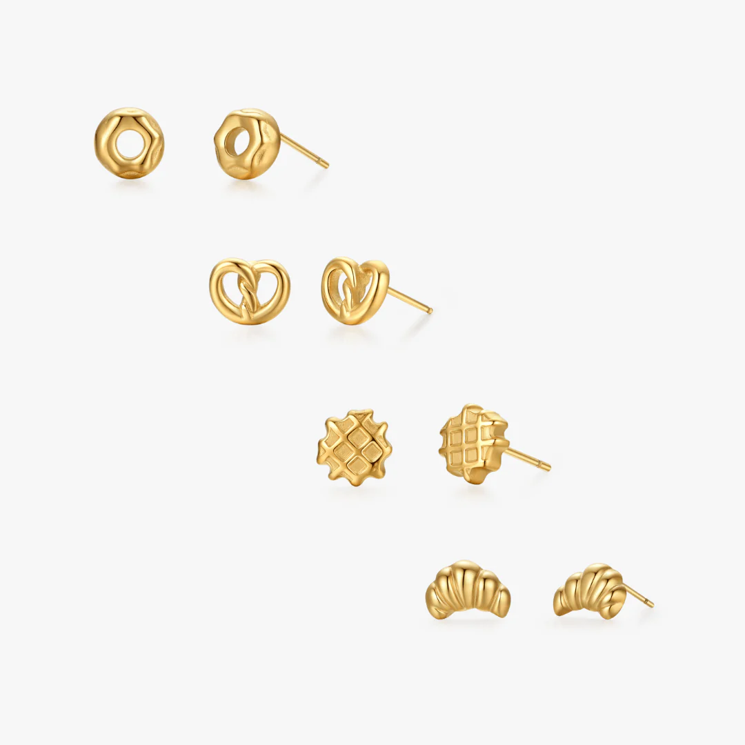 Food Stud Bundle in Gold