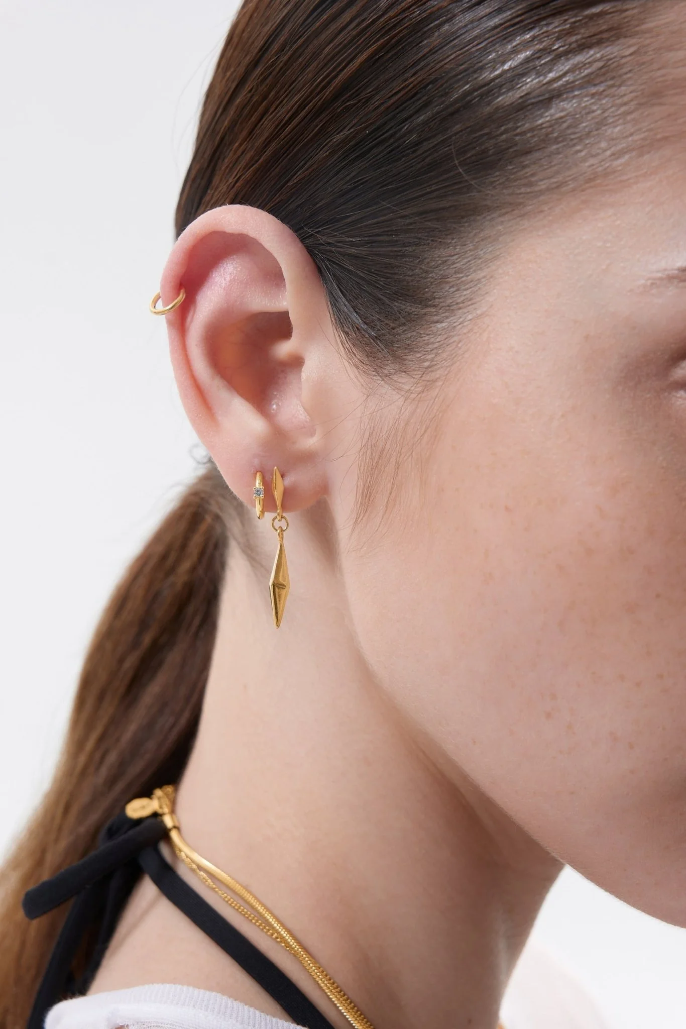 Geometric Drop Earrings (Greek Inspired Collection) - Image 2