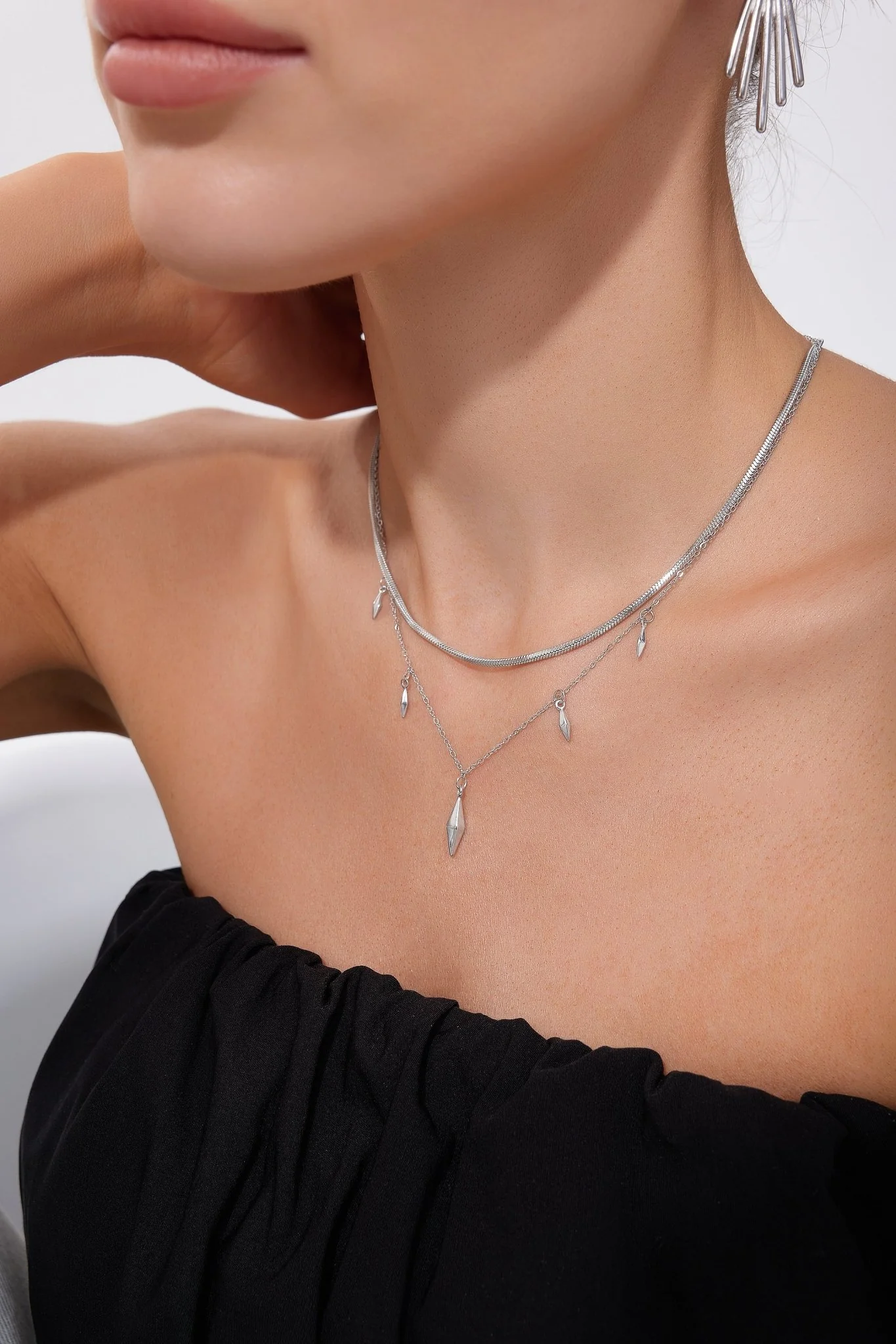 Geometric Drop Necklaces (Greek Inspired Collection) - Image 4