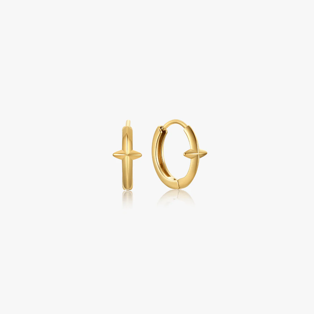 Gia Star Mini Hoops - Image 2