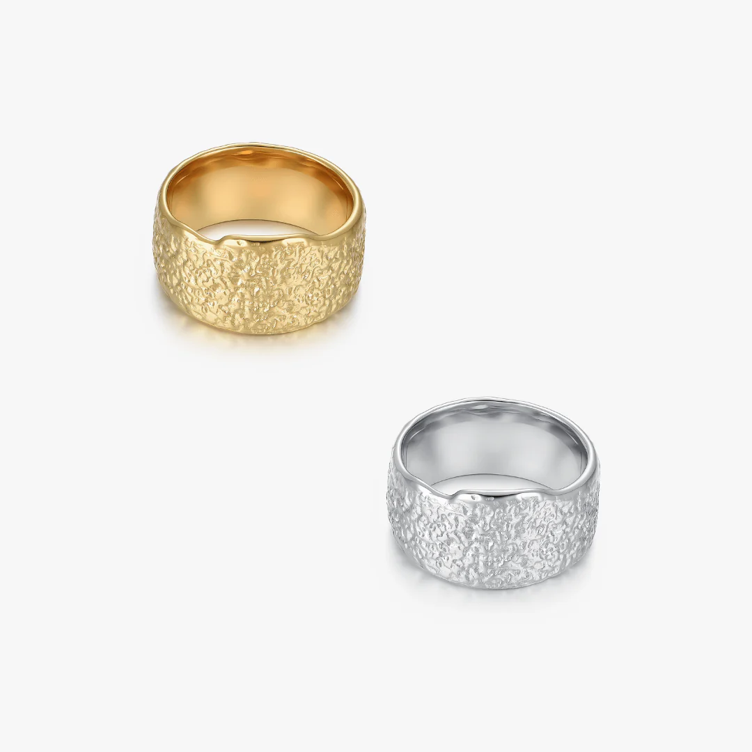 Glittering Sand Band Ring