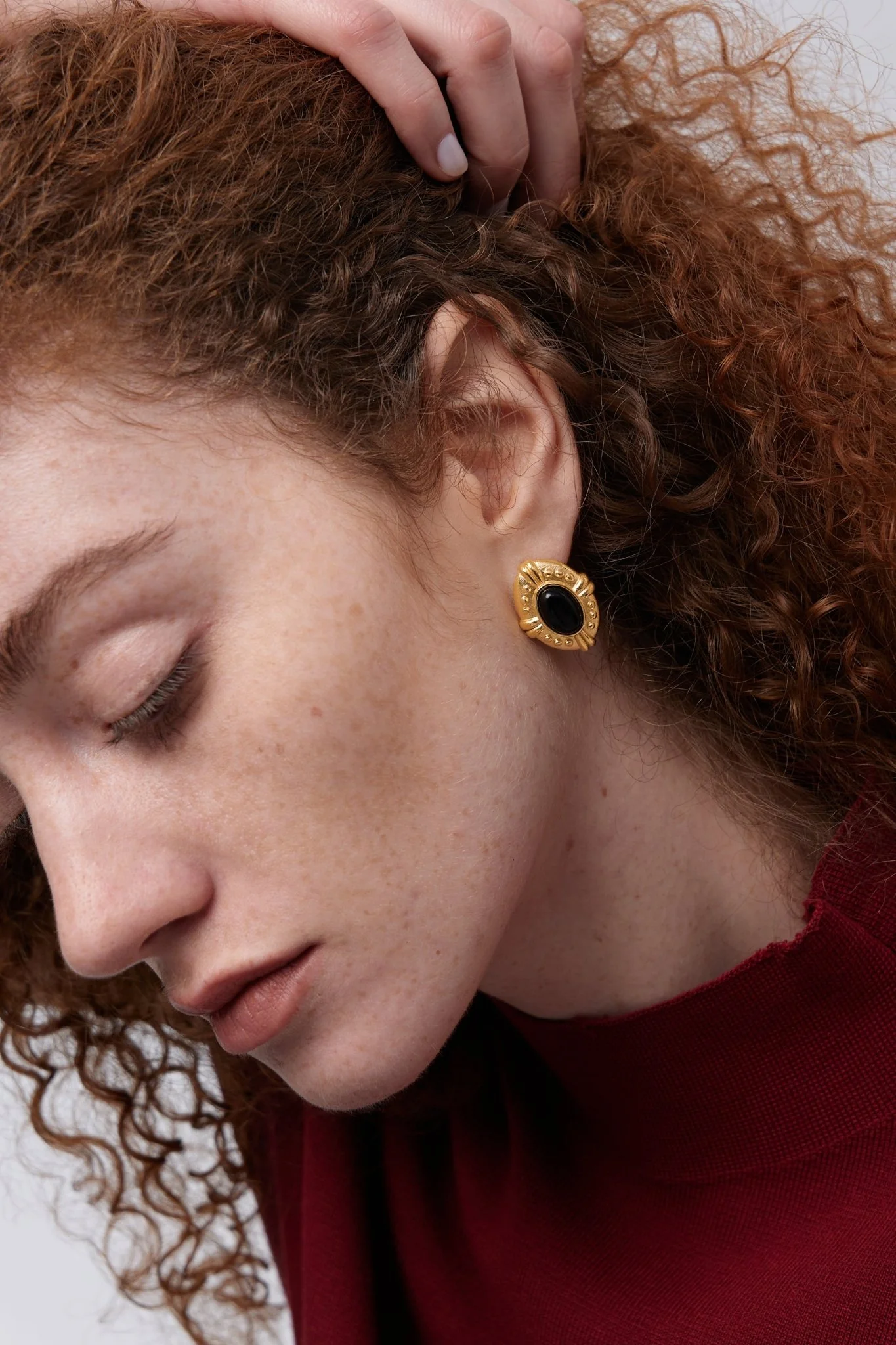 Gold Vintage Inspired Black Agate Bundle - Image 2