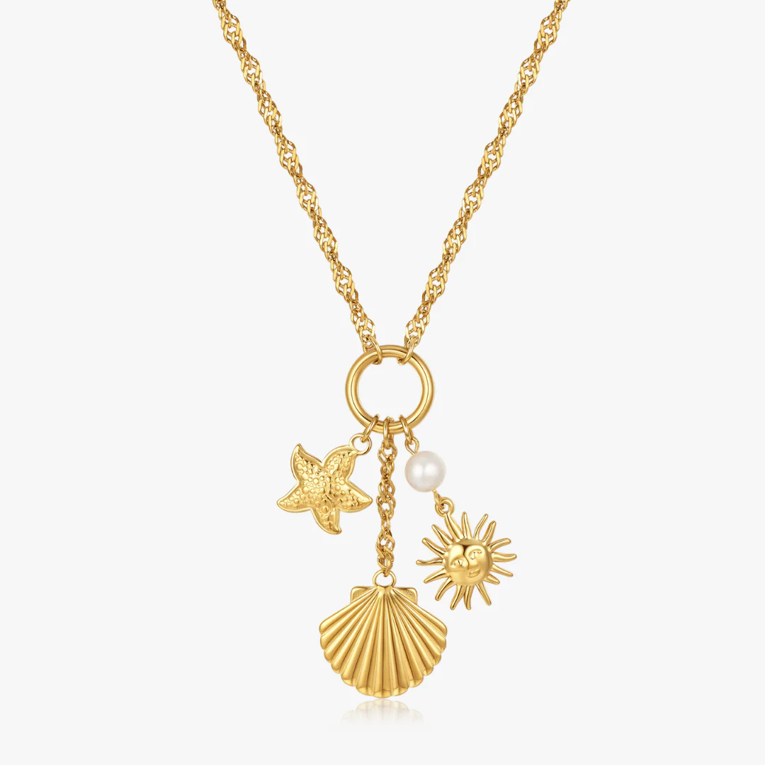 Golden Tides Charm Necklace - Image 5