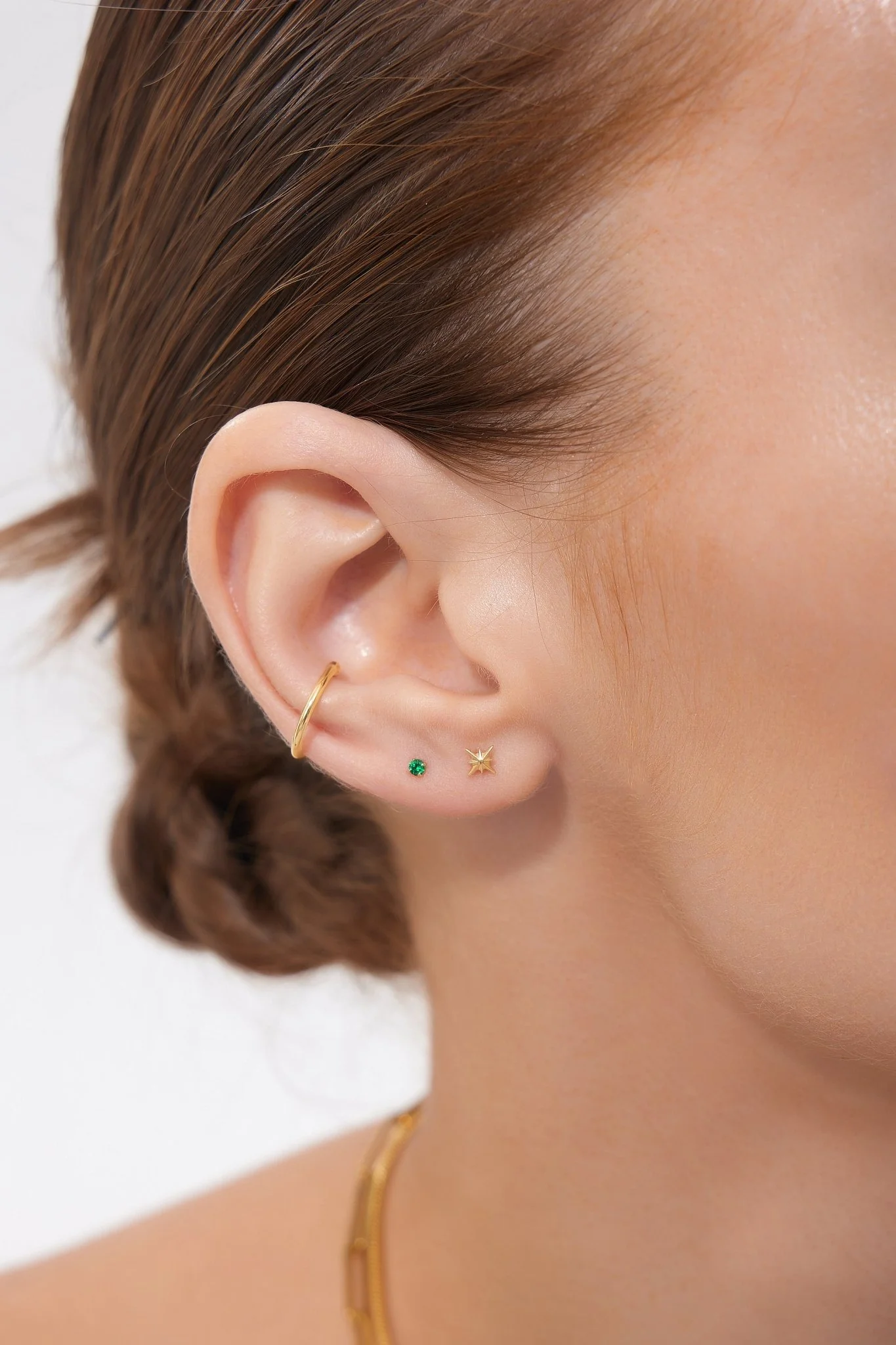 Green 2mm CZ Titanium Flat Back Stud (Single) - Image 3