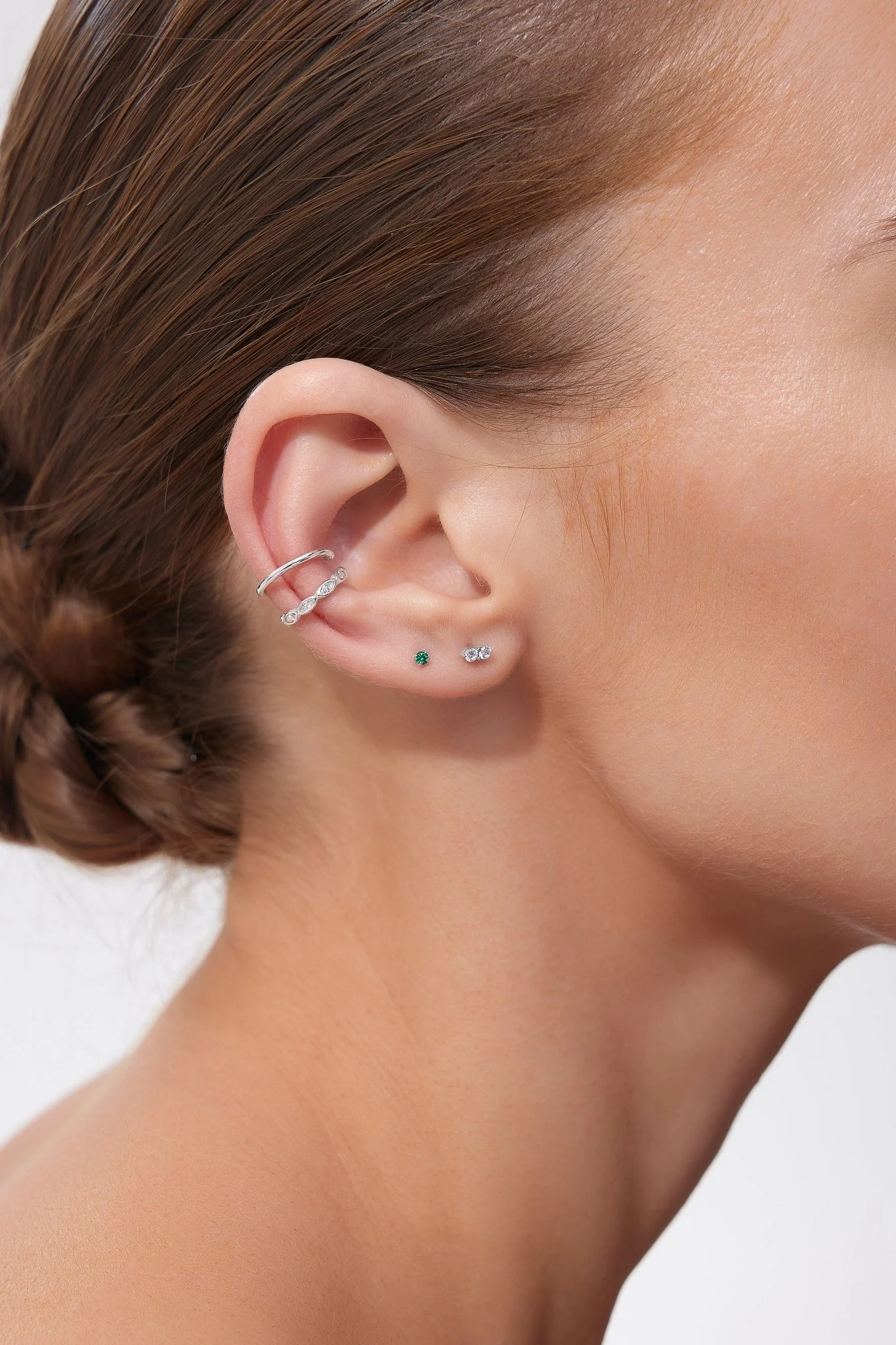 Green 2mm CZ Titanium Flat Back Stud (Single) - Image 4