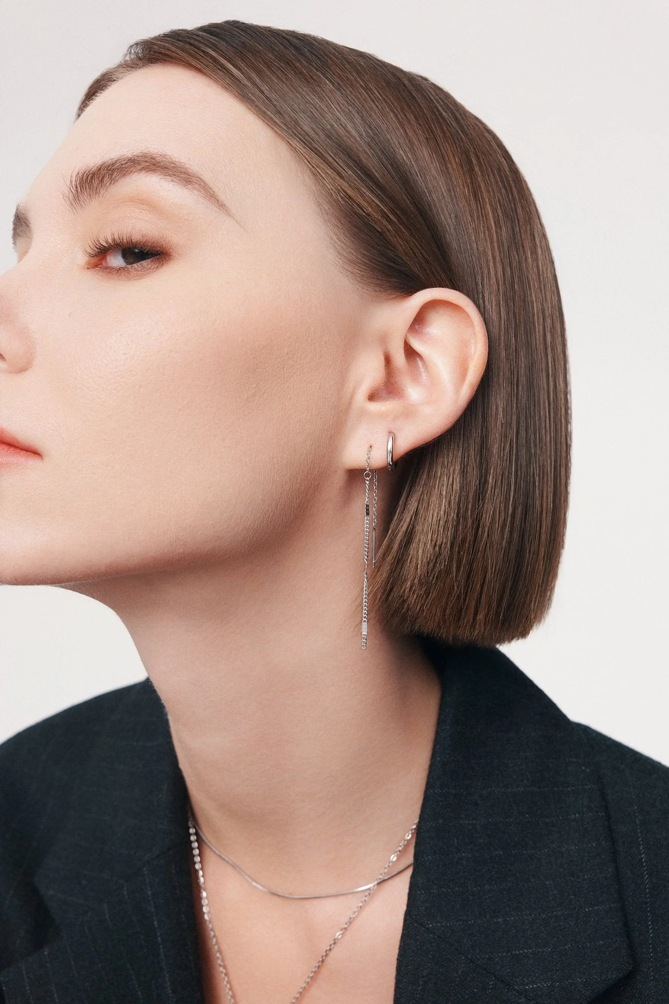 Hammered Threader Earrings - Image 4