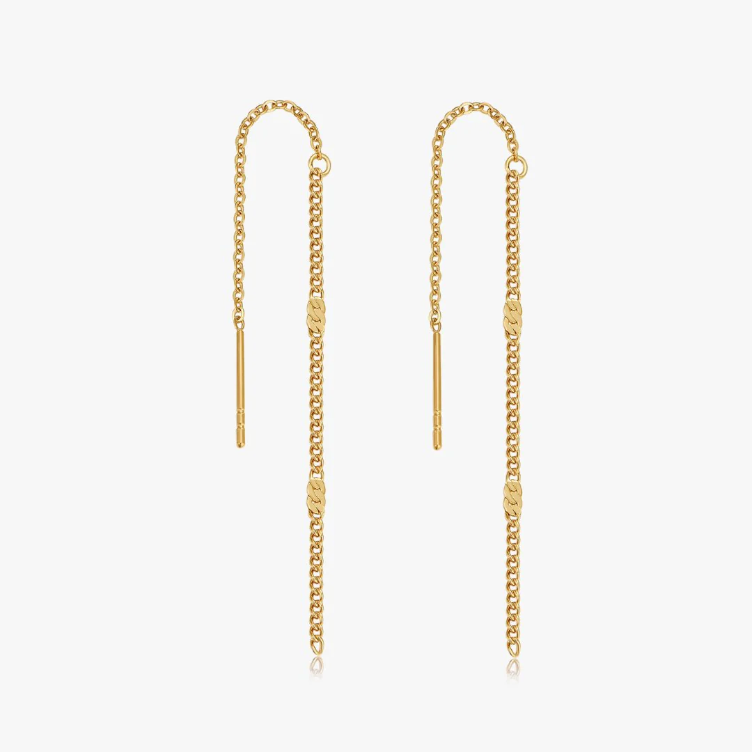 Hammered Threader Earrings - Image 7