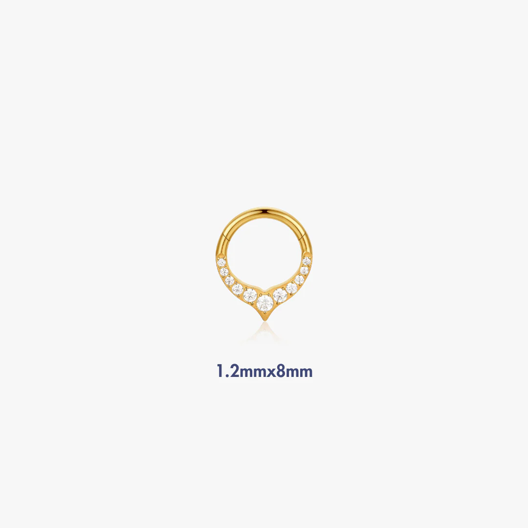 Hazel V Shaped Titanium Hoop (Single) - Image 3