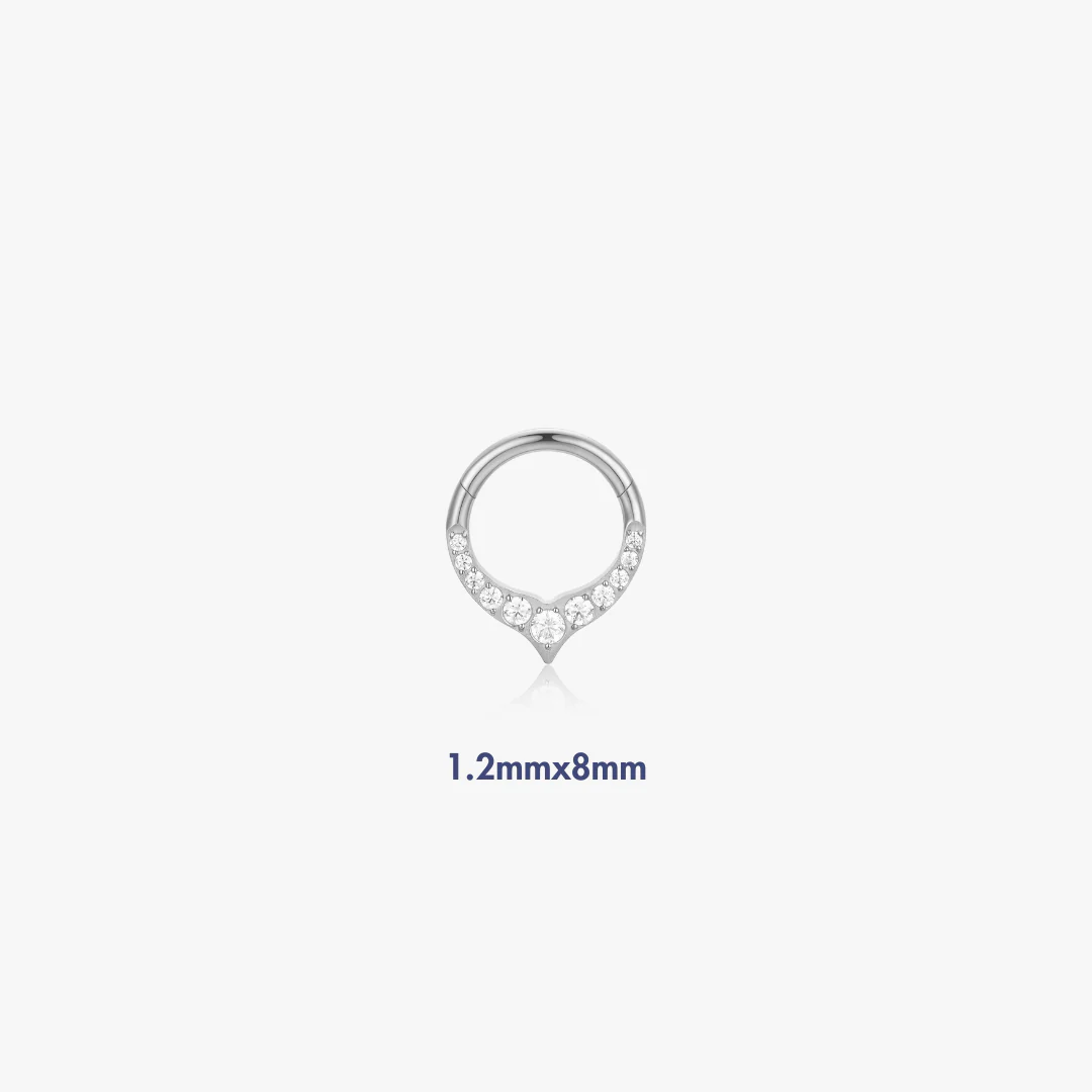 Hazel V Shaped Titanium Hoop (Single) - Image 4