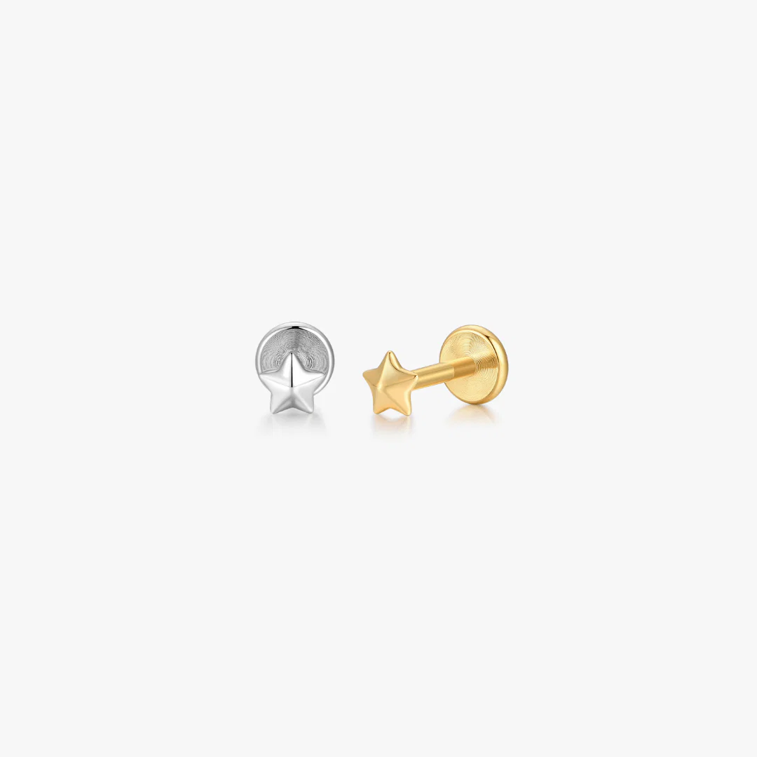 I'm A Star Titanium Flat Back Stud (Single)