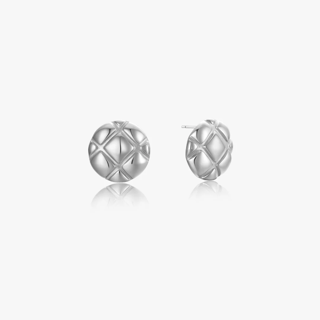 Ivy Cross Texture Earrings - Image 3
