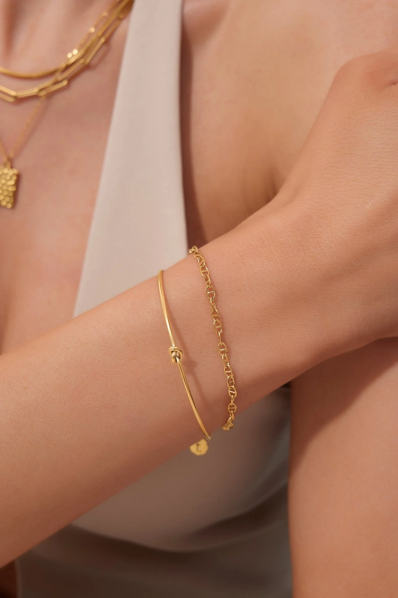 Knot Cuff Bracelet (Greek Inspired Collection) - Image 2