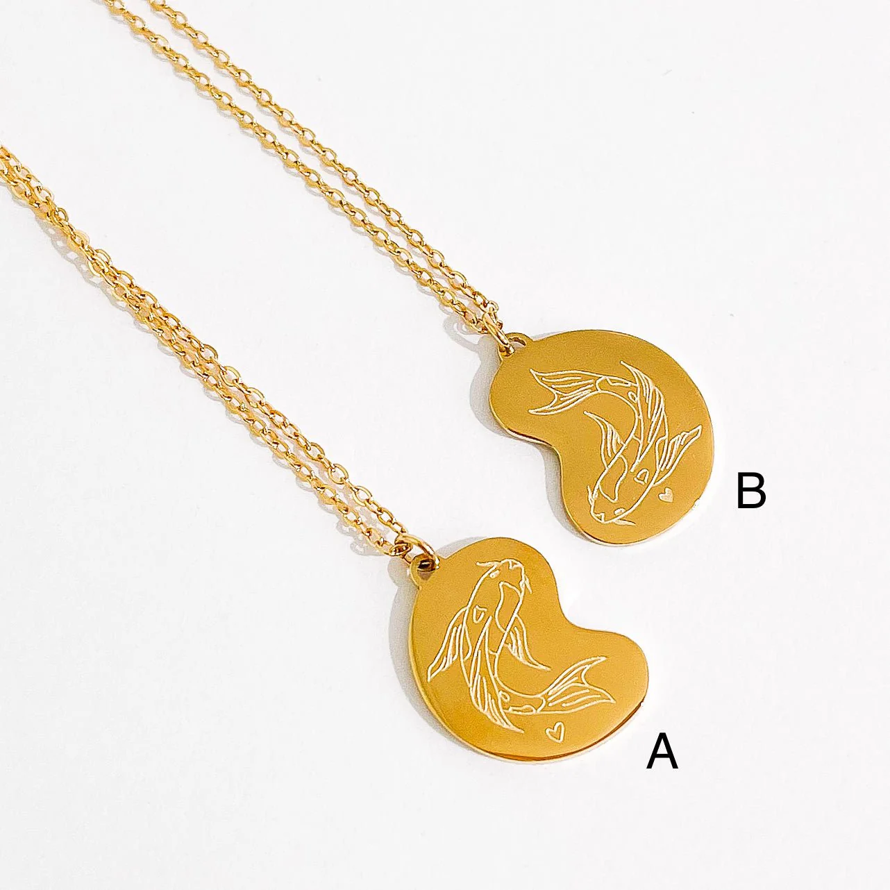 Koi Fish Duo Necklace 2.0 in Gold (Not A Set) - Image 3