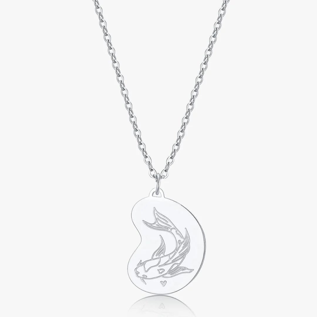 Koi Fish Duo Necklace 2.0 in Silver (Not A Set) - Image 7
