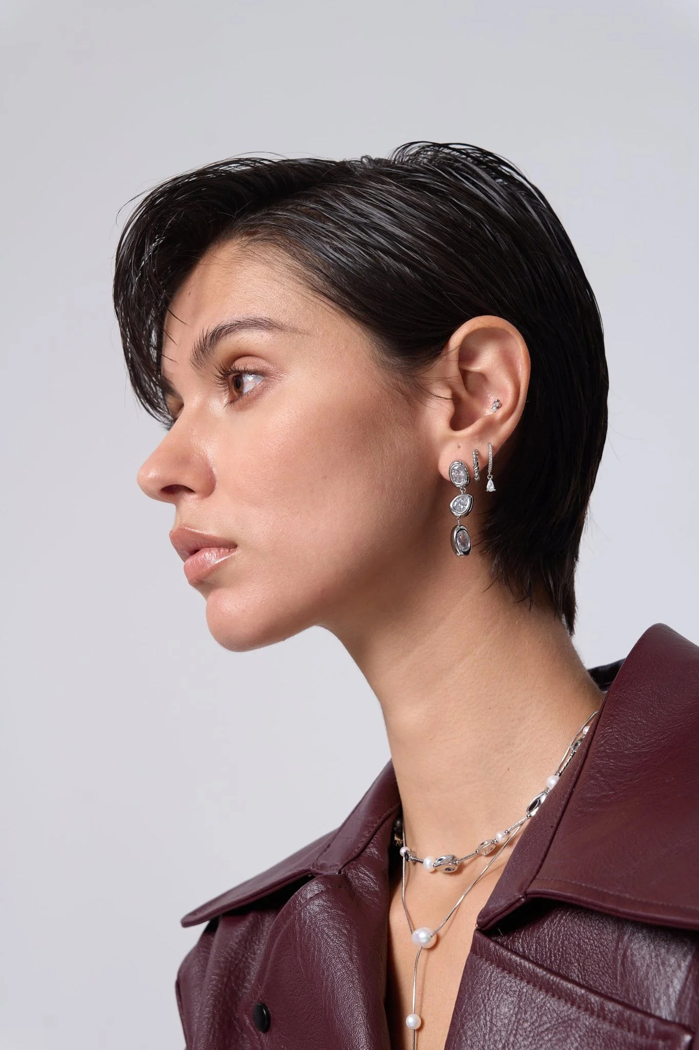 Lauren Multi Gem Drop Earrings - Image 4