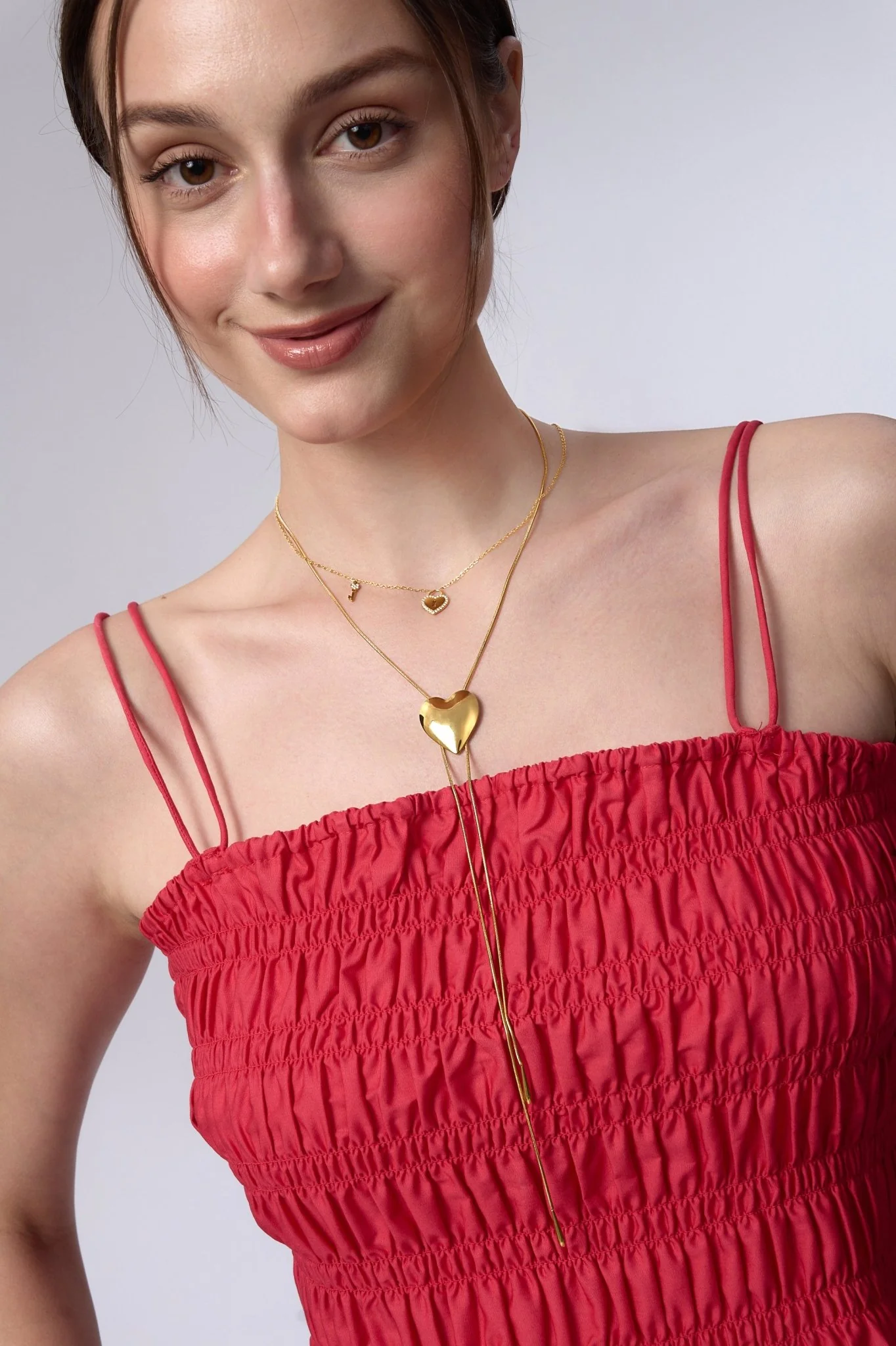Adjustable Heart Bolo Necklace - Image 2