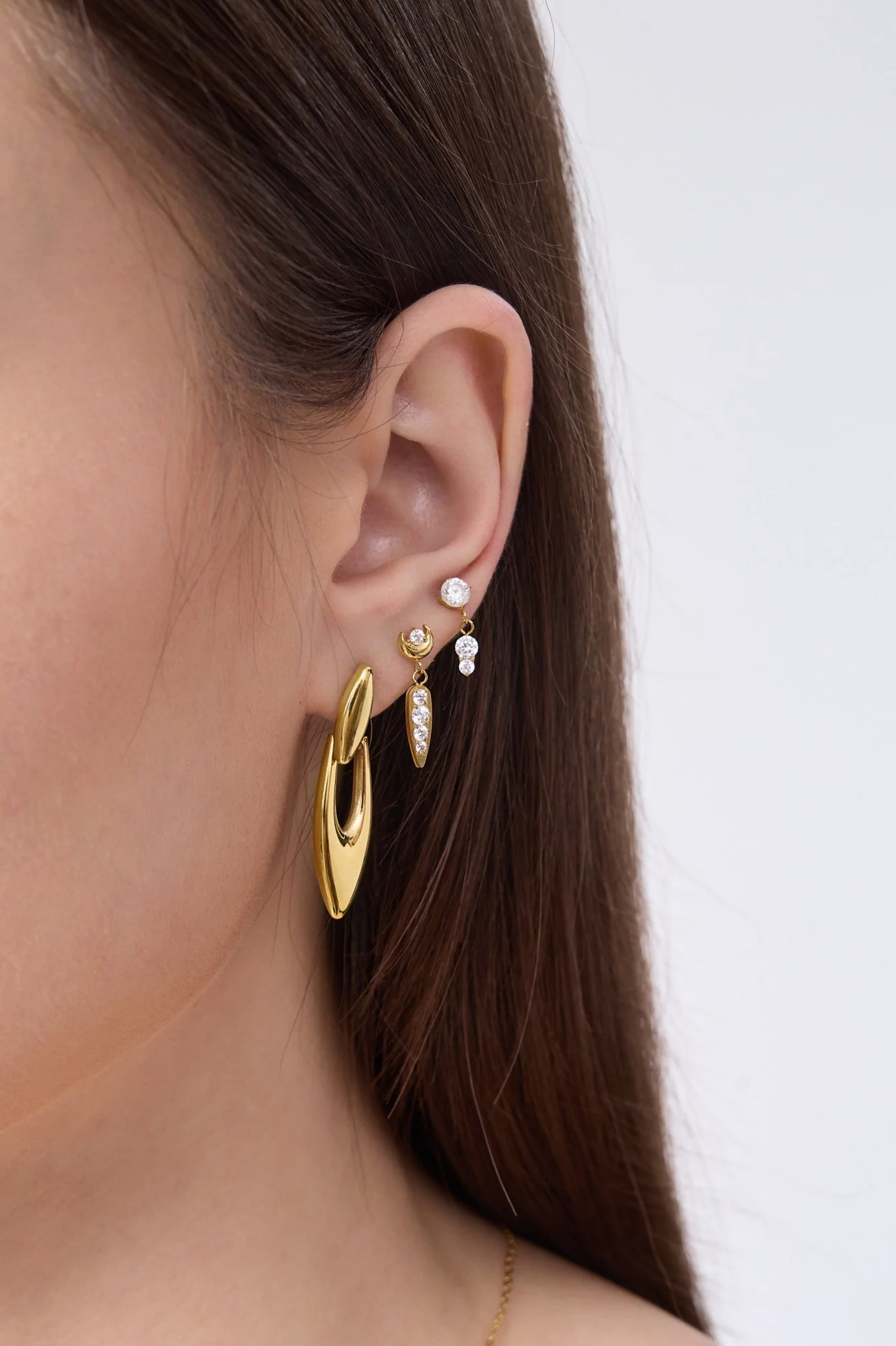 Mia Titanium Flat Back Stud (Single) - Image 2