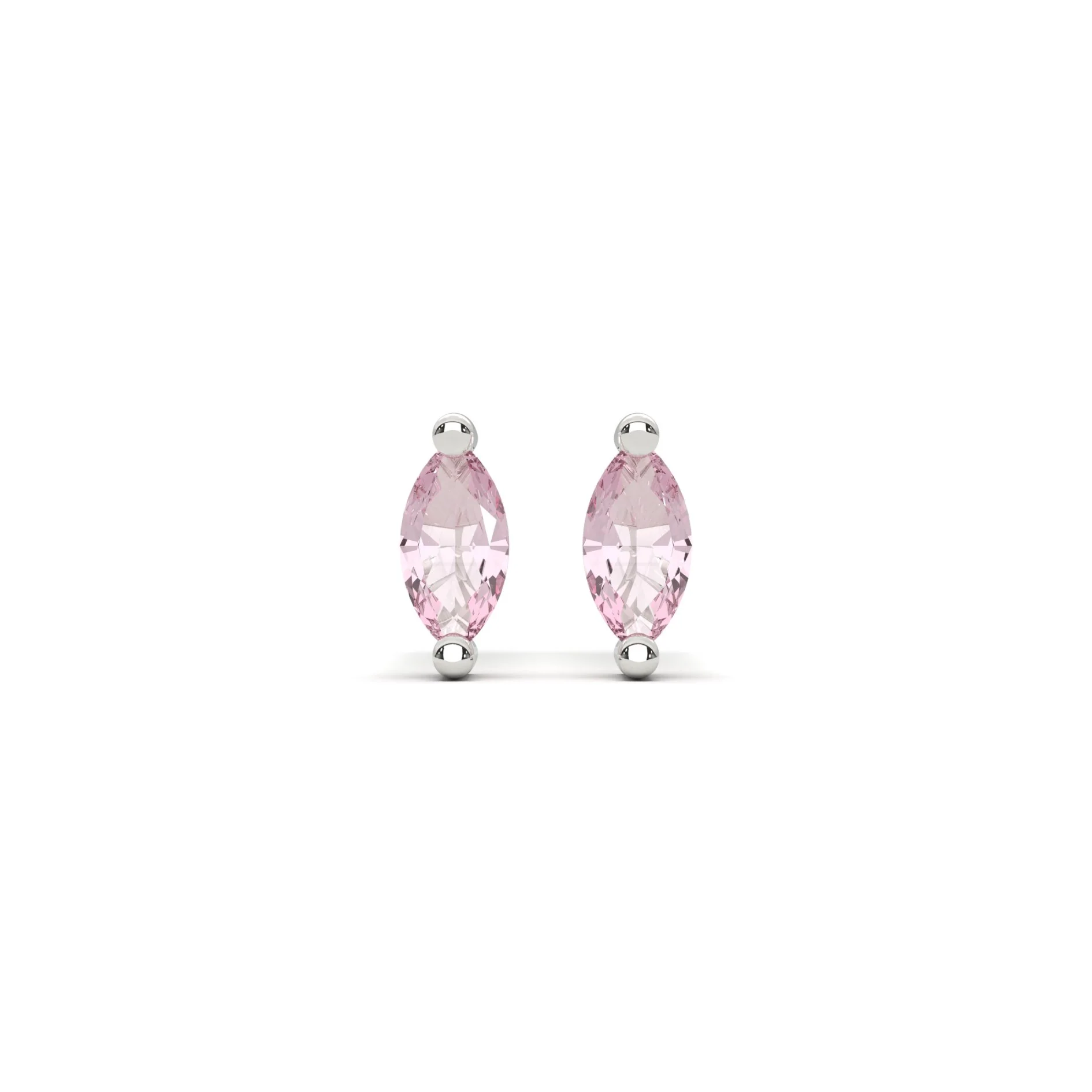 Micro Marquise Studs in Silver - Image 11