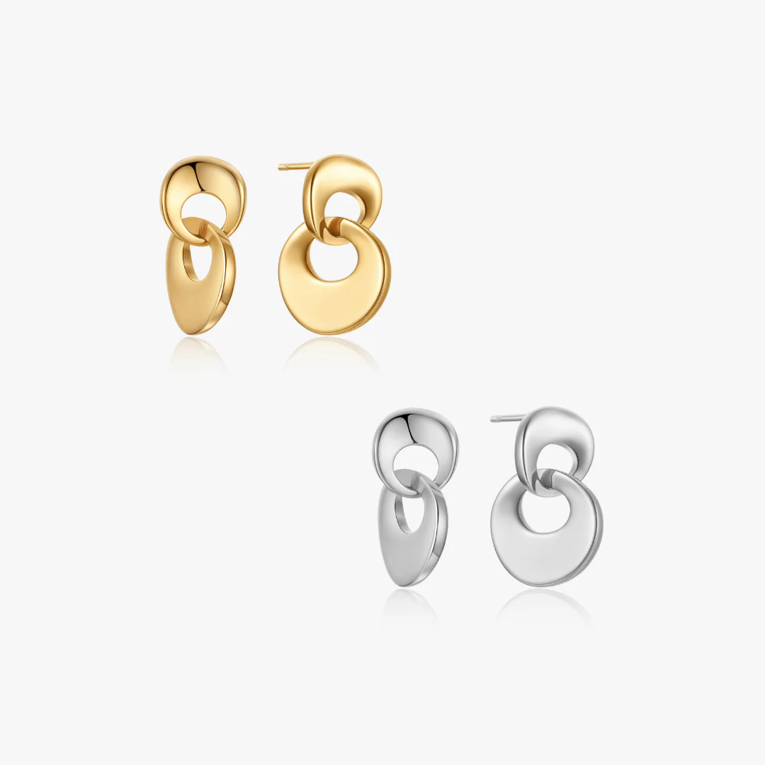 Molly Intertwined Disk Earrings