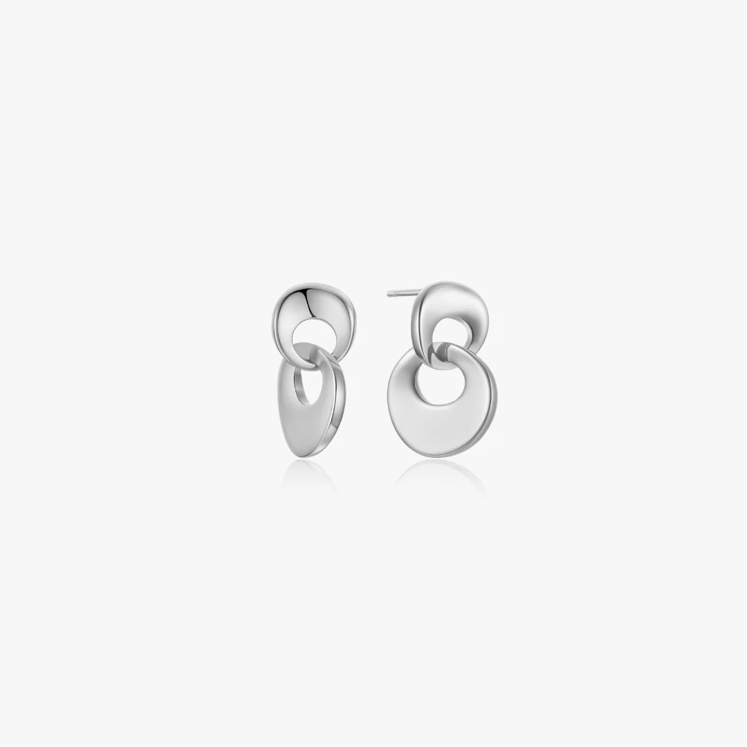 Molly Intertwined Disk Earrings - Image 4