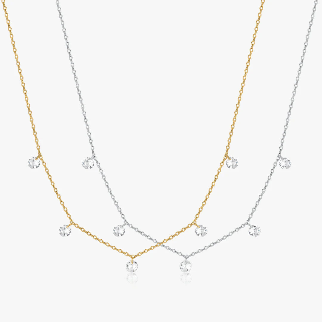 Multi CZ Gem Necklace