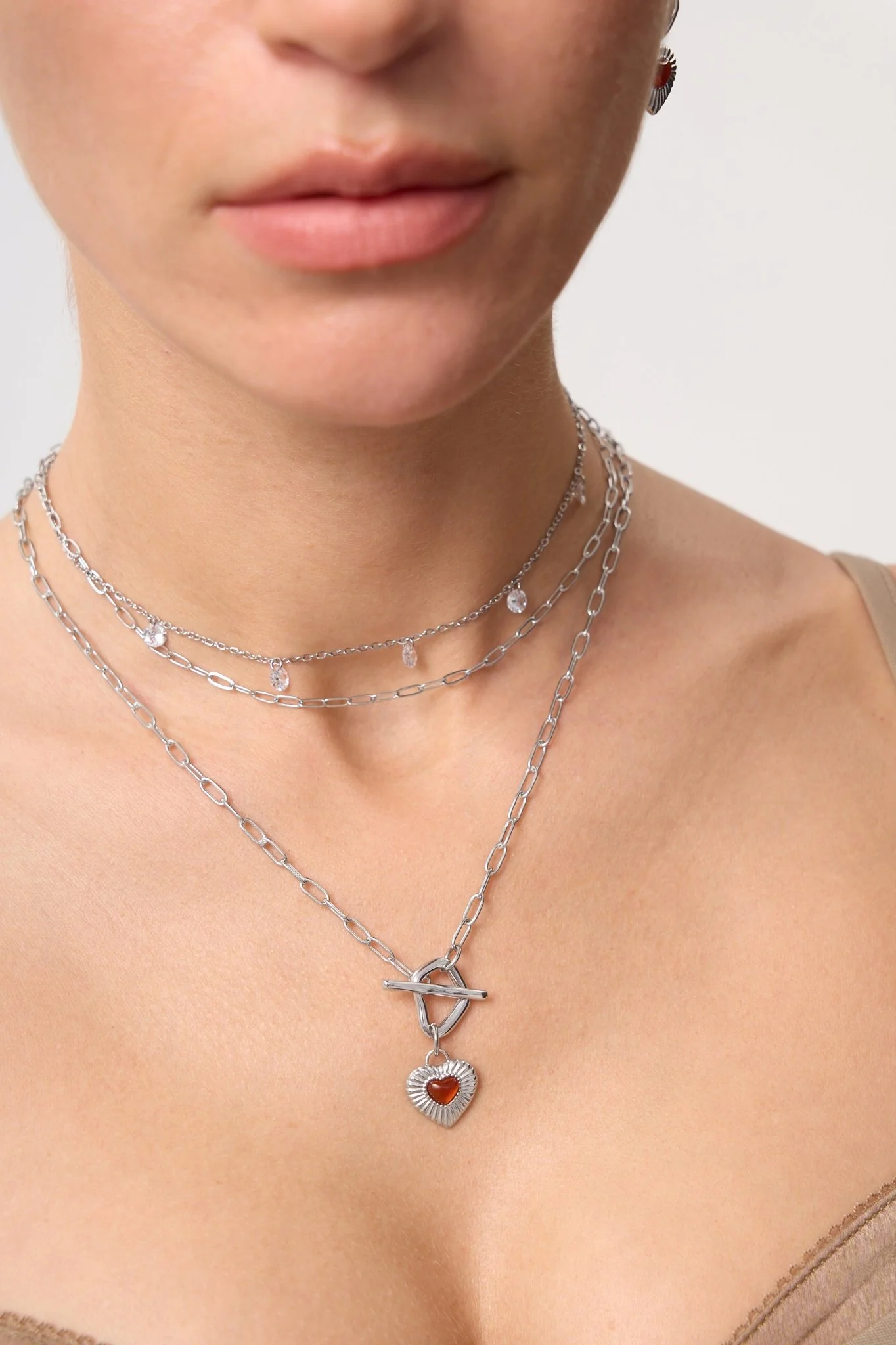 Multi CZ Gem Necklace - Image 3