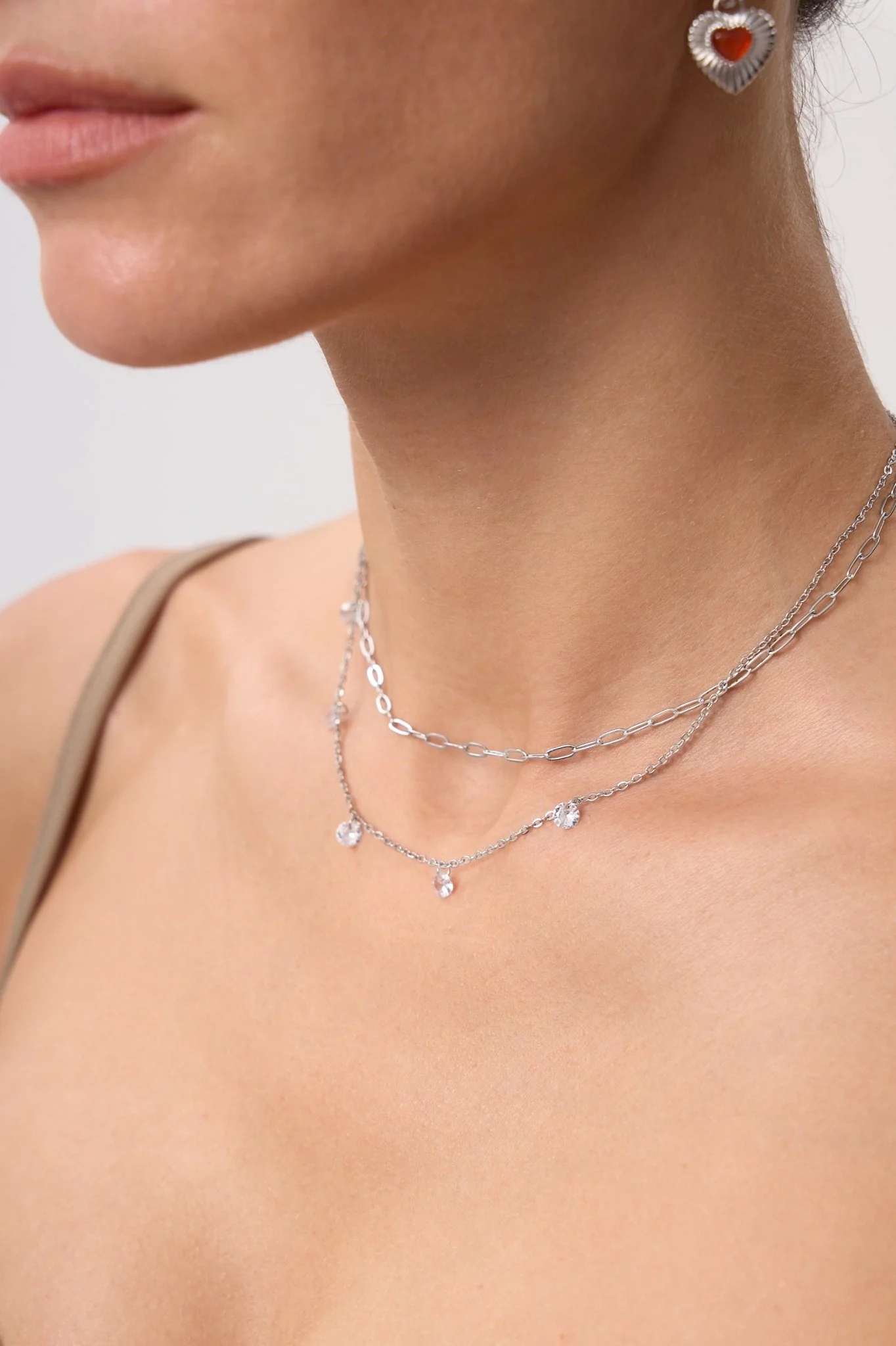 Multi CZ Gem Necklace - Image 4