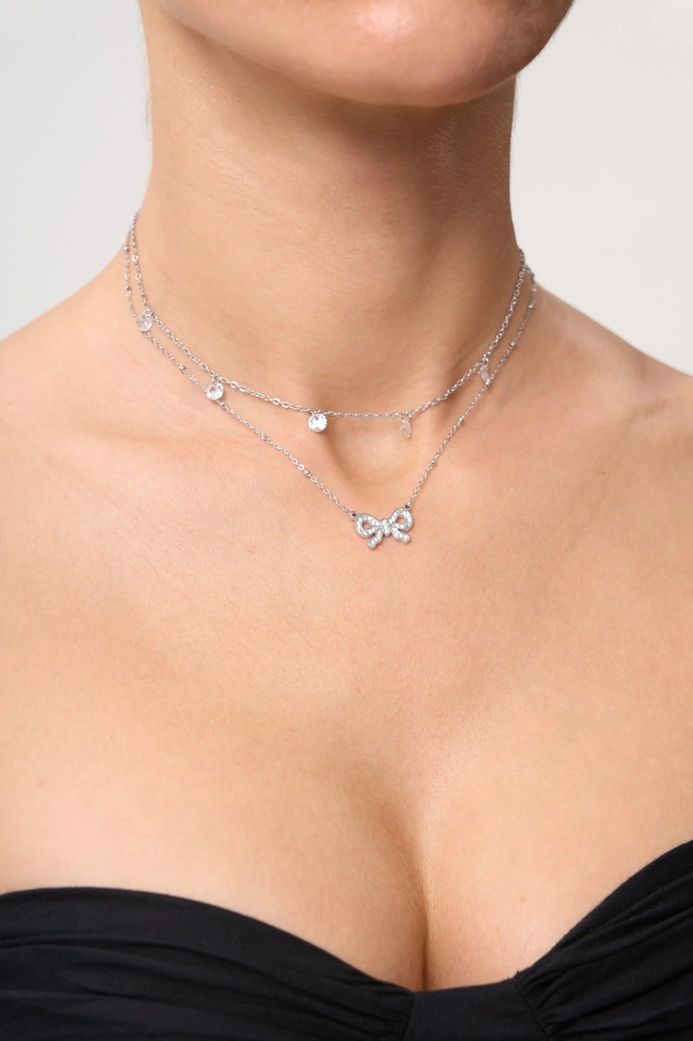 Multi CZ Gem Necklace - Image 7