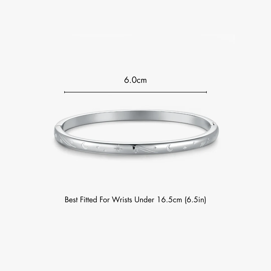 Night Sky Stacker Cuff Bangle Bracelet - Image 10