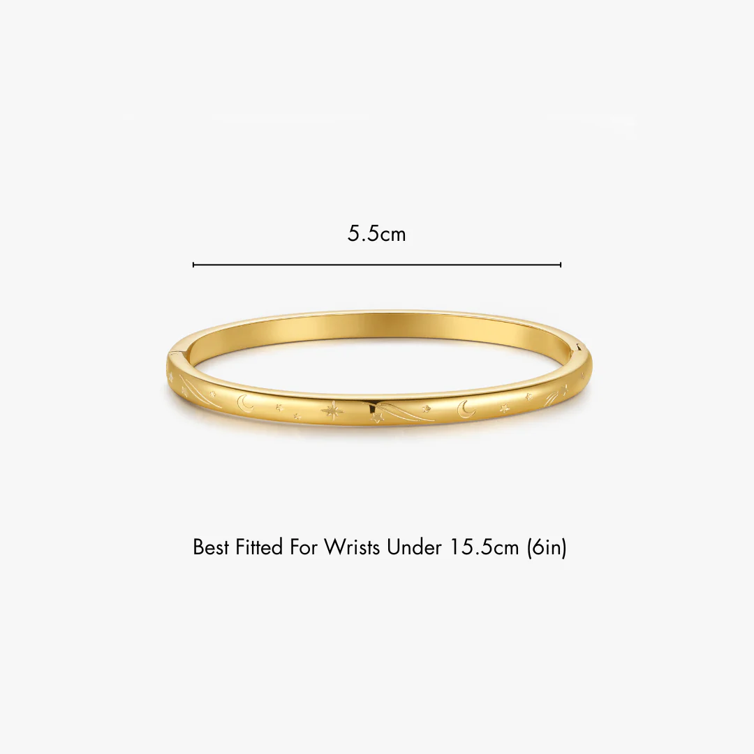 Night Sky Stacker Cuff Bangle Bracelet - Image 5