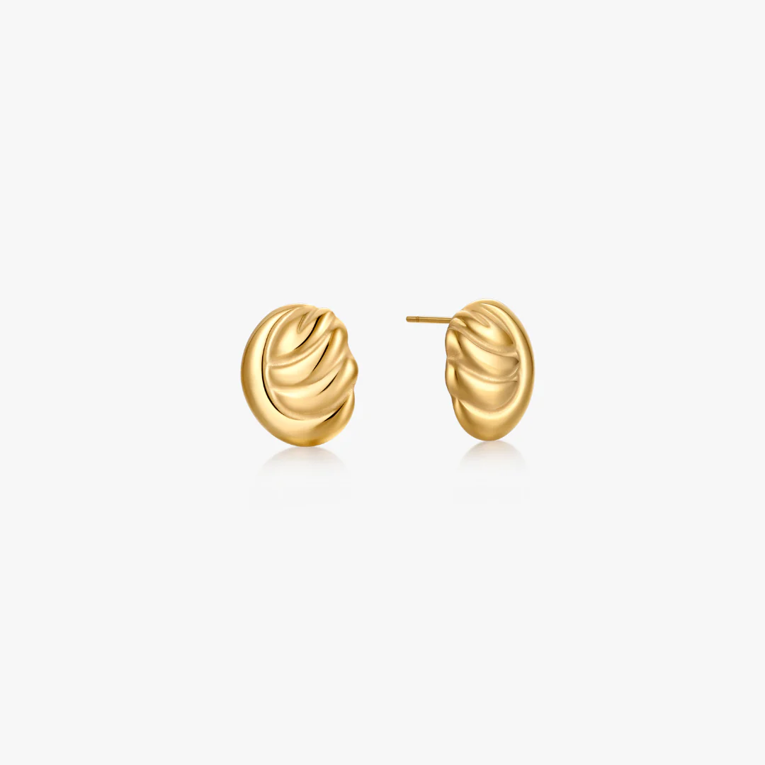 Norah Wave Stud Earrings - Image 4