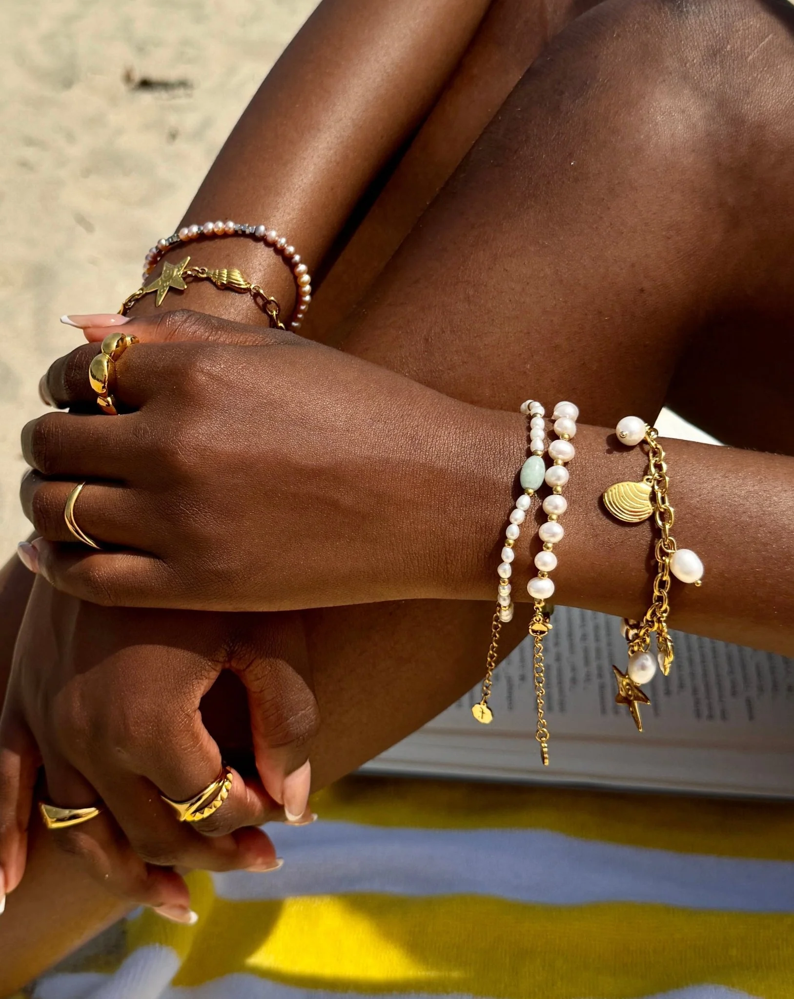 Ocean Muse Pearl Charm Bracelet - Image 3