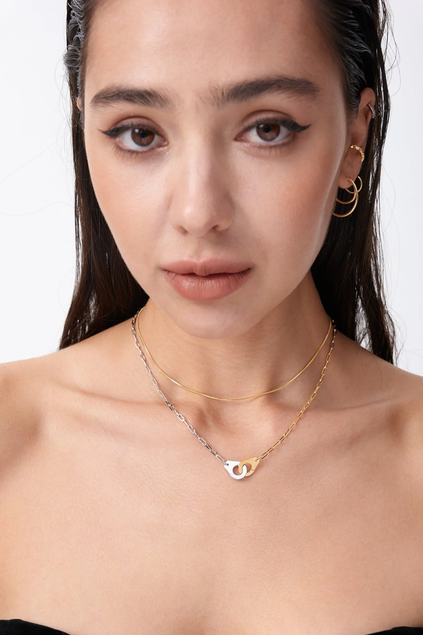 Olivia Two Toned Necklace - Image 2