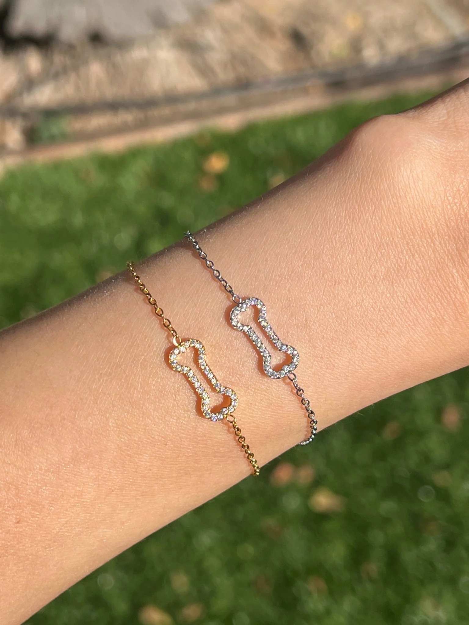 Pave Bone Bracelet (Pawsitive Change Collection) - Image 2