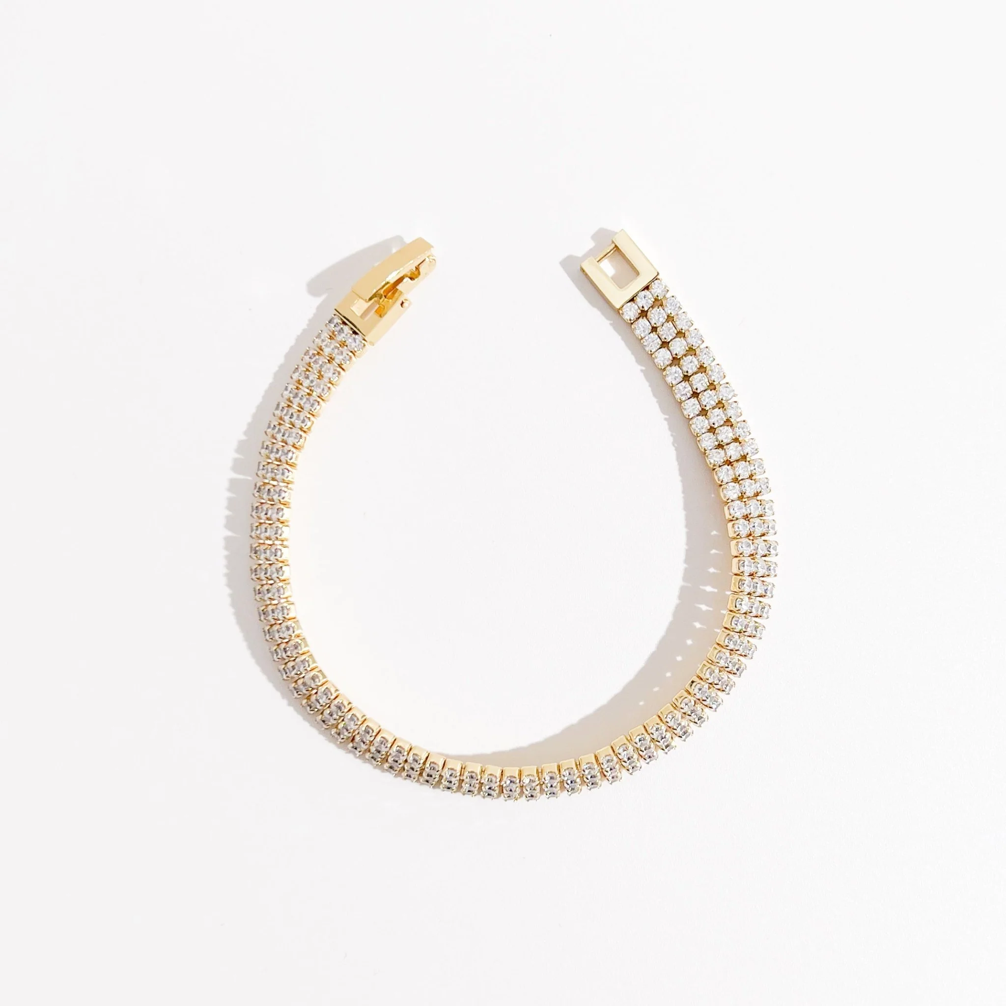 Pave Gems Bracelet in Gold - Image 2