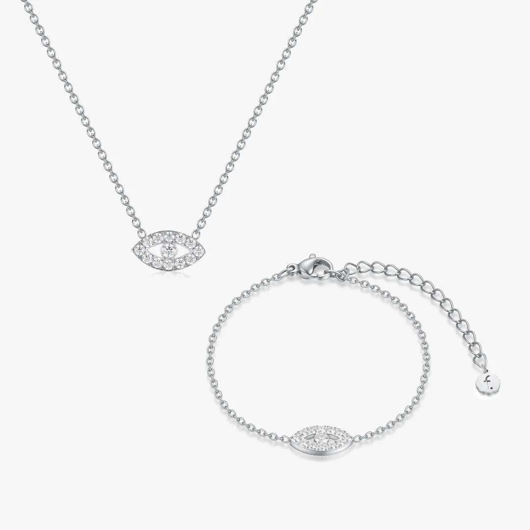 Pave Eye Silver Bundle