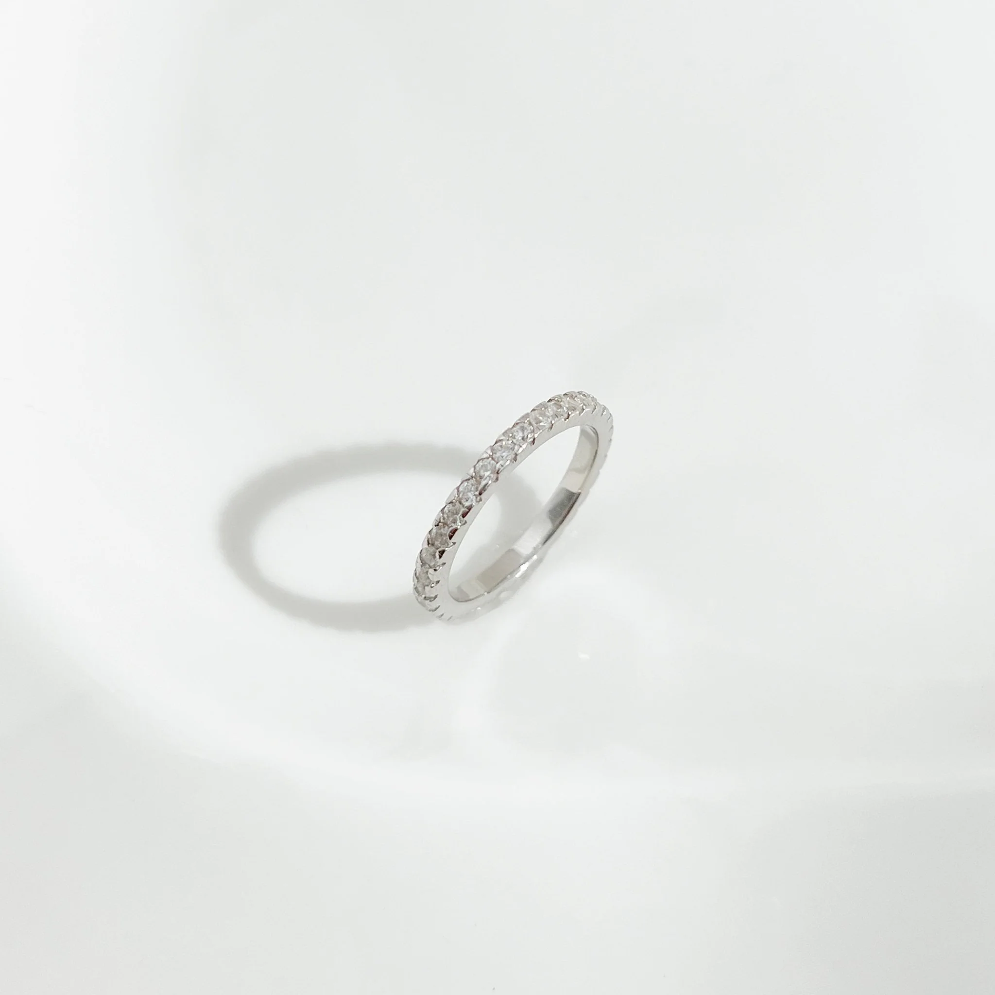 Pave Gem Sterling Silver Ring - Image 4