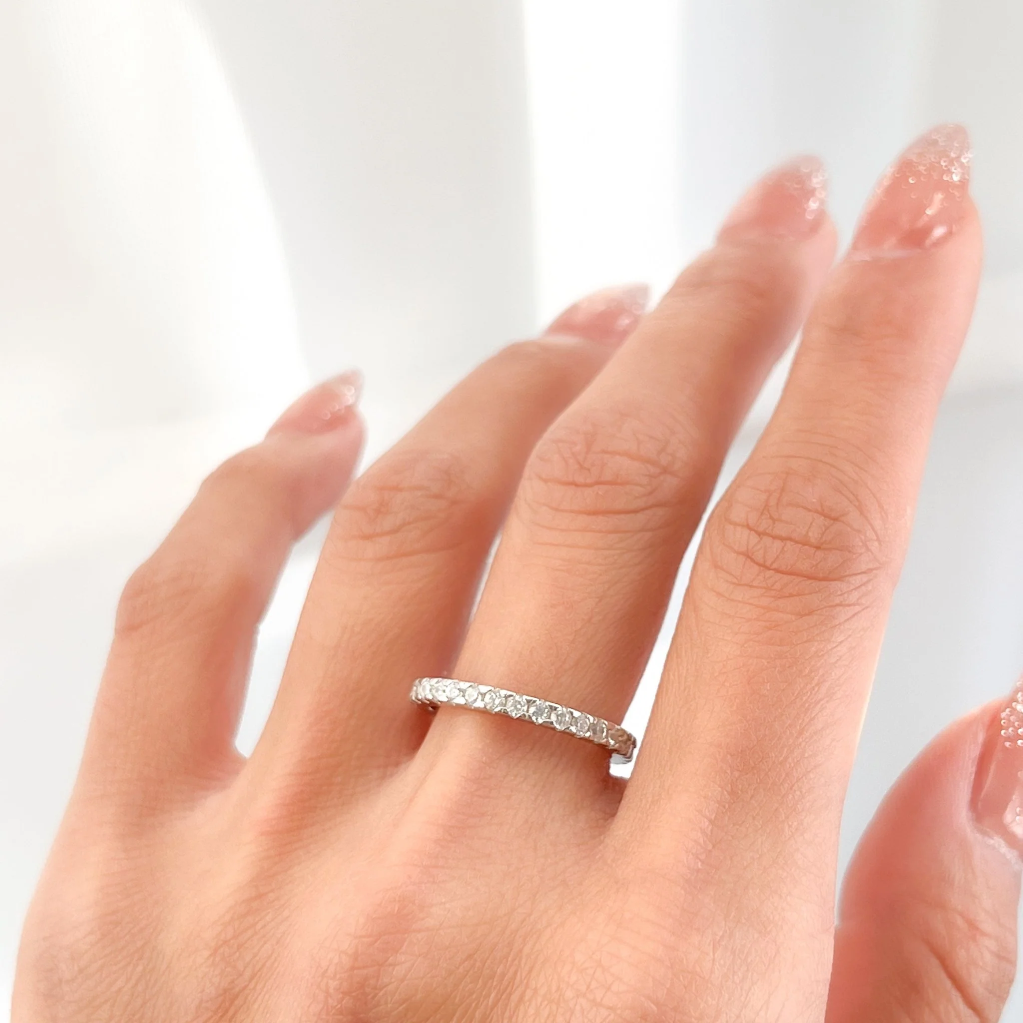 Pave Gem Sterling Silver Ring - Image 5