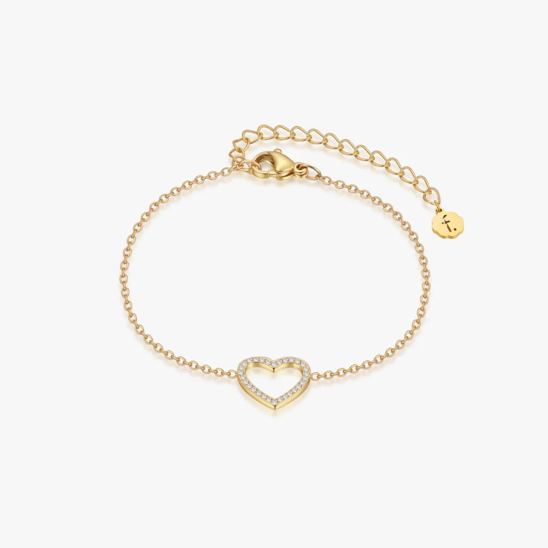 Pave Heart Bracelet - Image 4