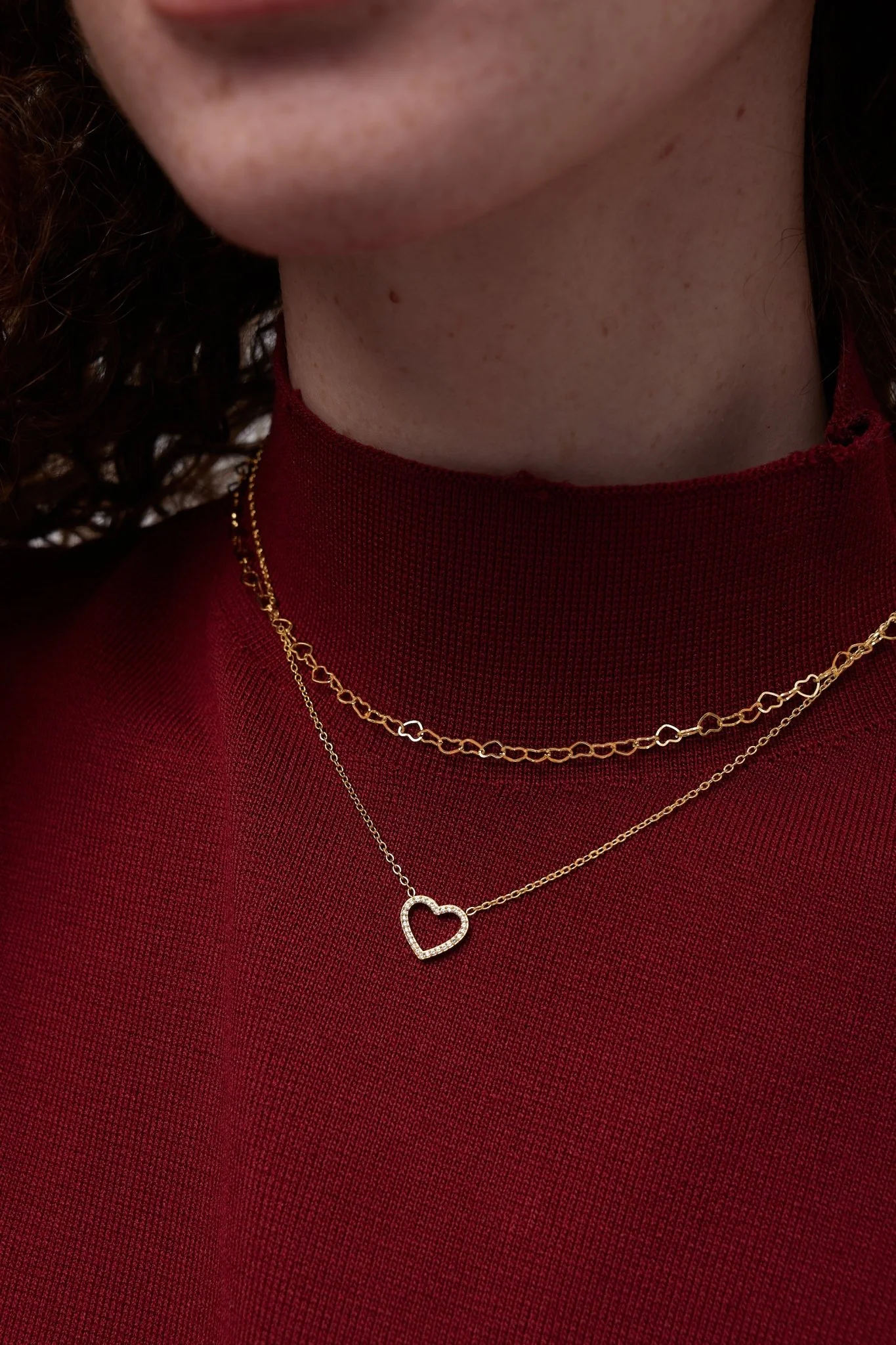 Pave Heart Necklace - Image 3