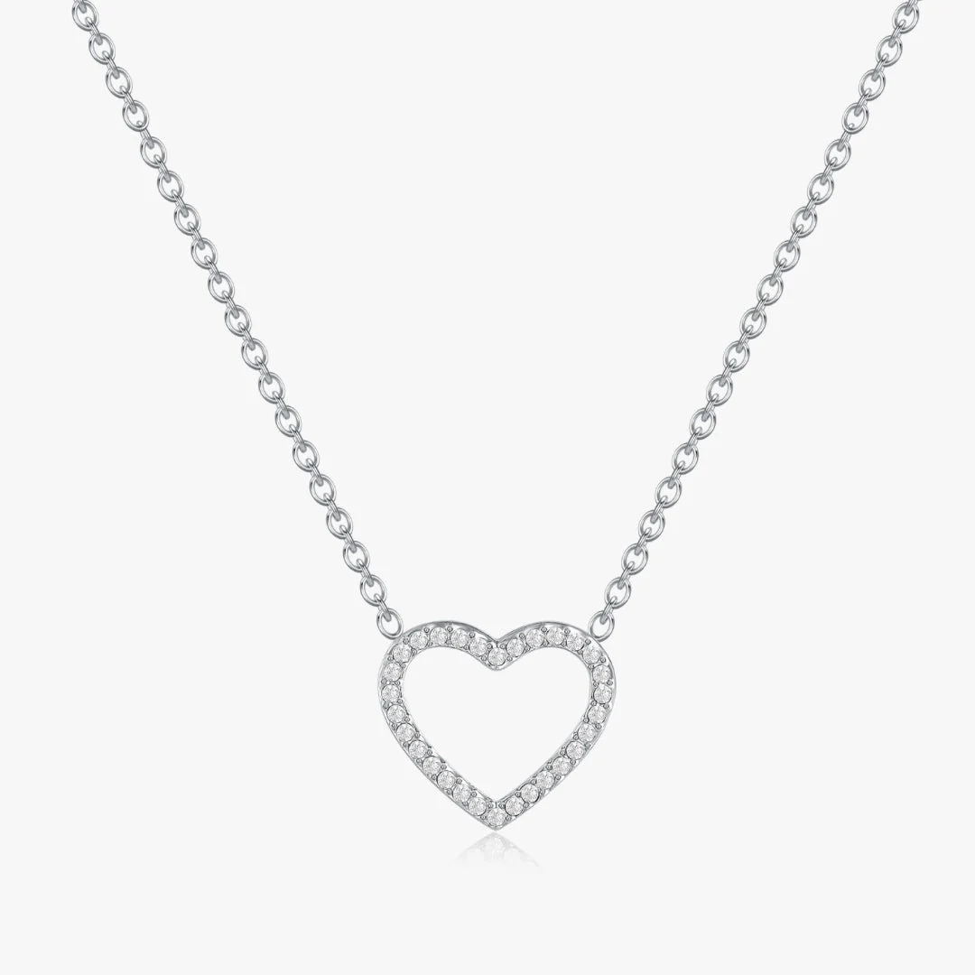 Pave Heart Necklace - Image 5