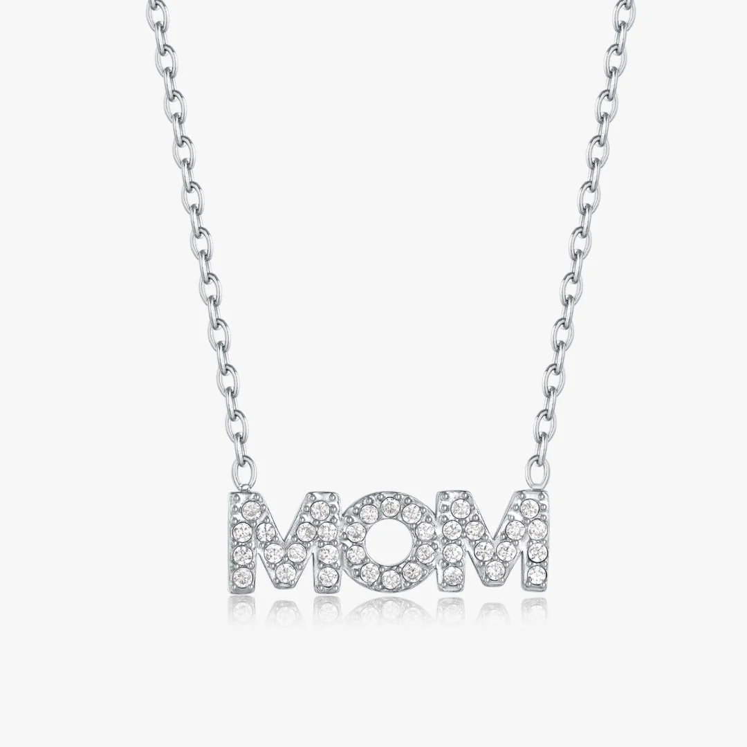 Pave Mom Necklace - Image 7