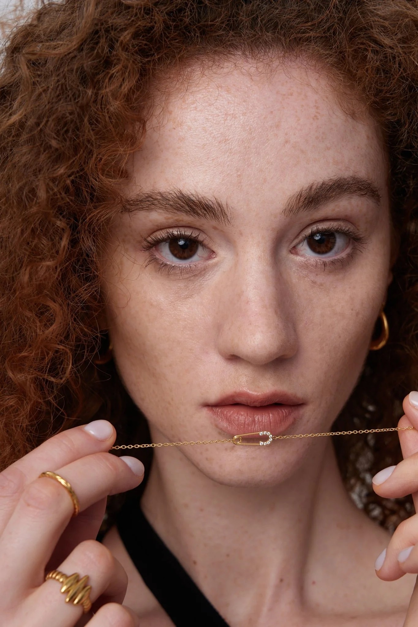 Pave Safety Pin Gold Bundle - Image 2