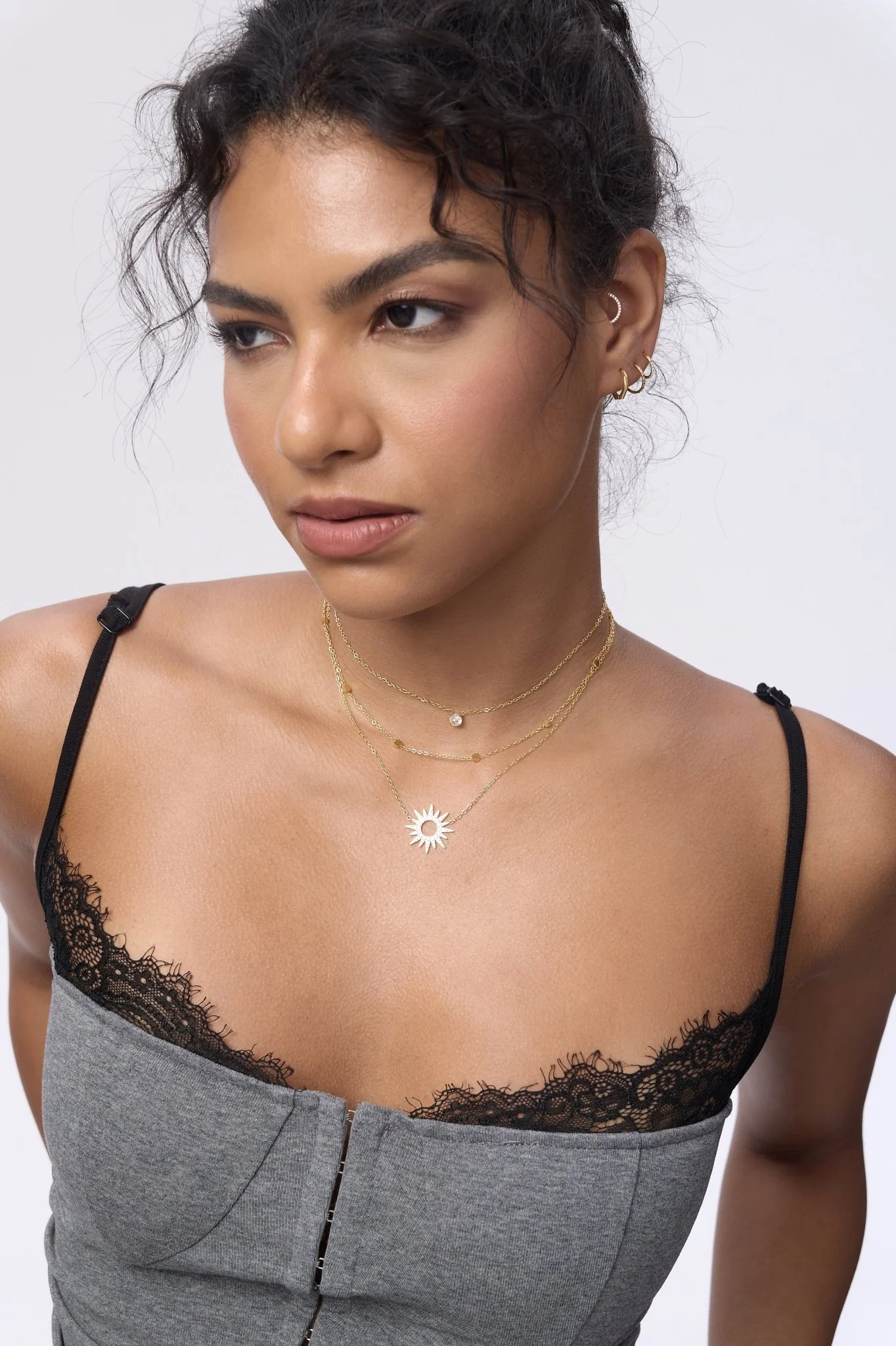 Pave Sunburst Necklace - Image 3