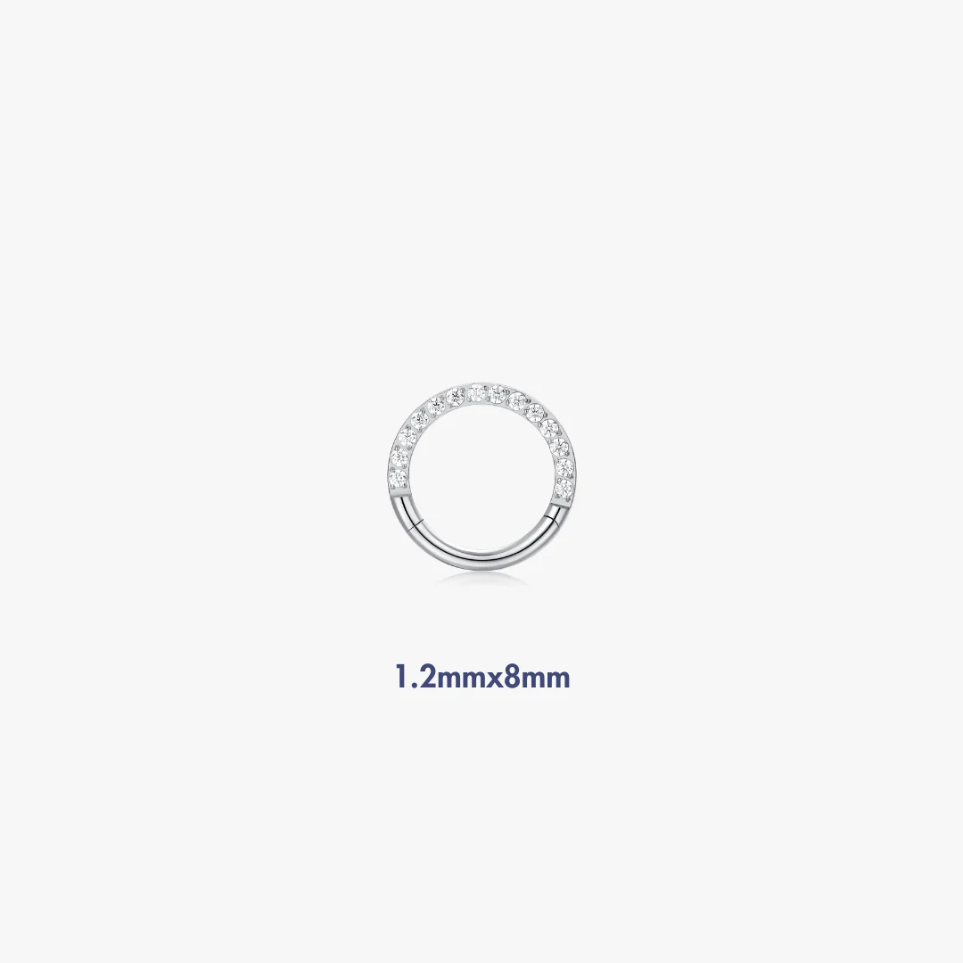 Pave Titanium Hoop (Single) - Image 4
