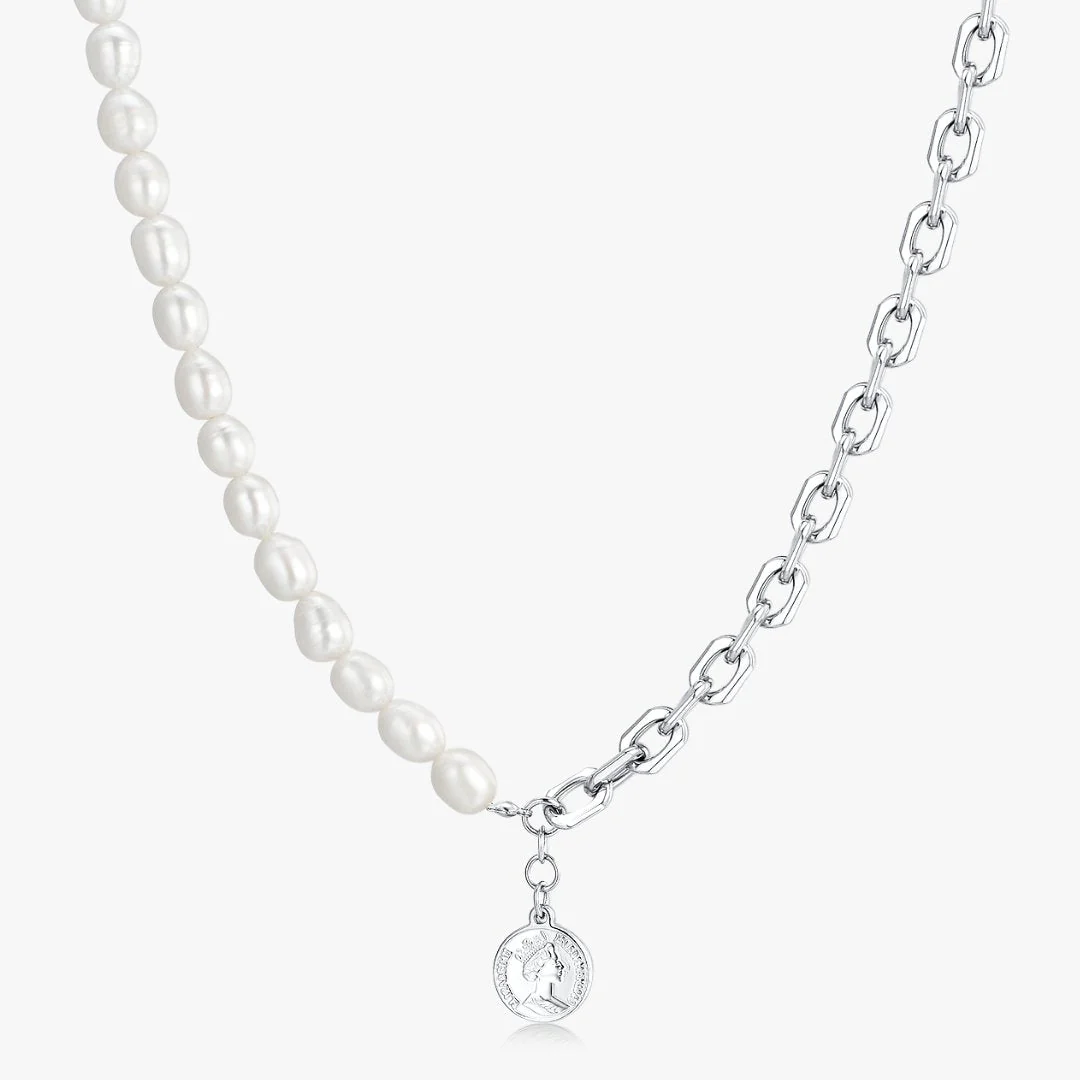 Pendant Chunky Pearl Necklace (Unisex) - Image 10