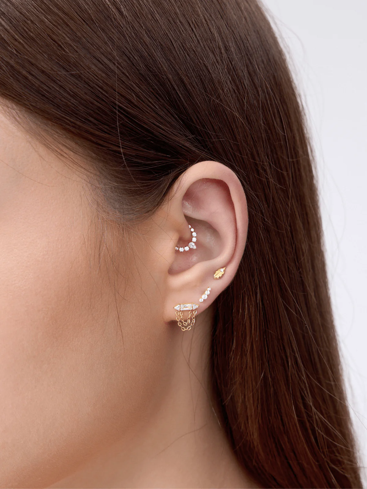 Siena Titanium Flat Back Stud (Single) - Image 2
